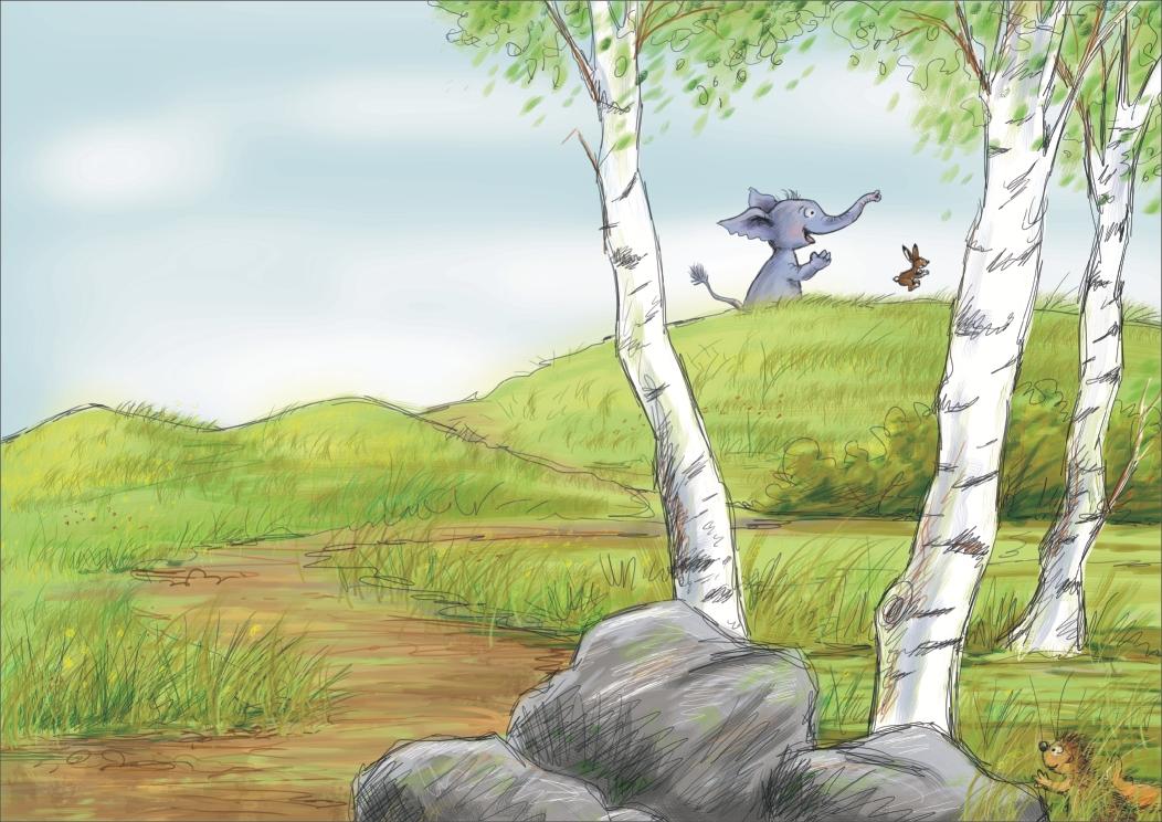 Beispielinhalt (Bild) Eddy sucht seinen Teddy