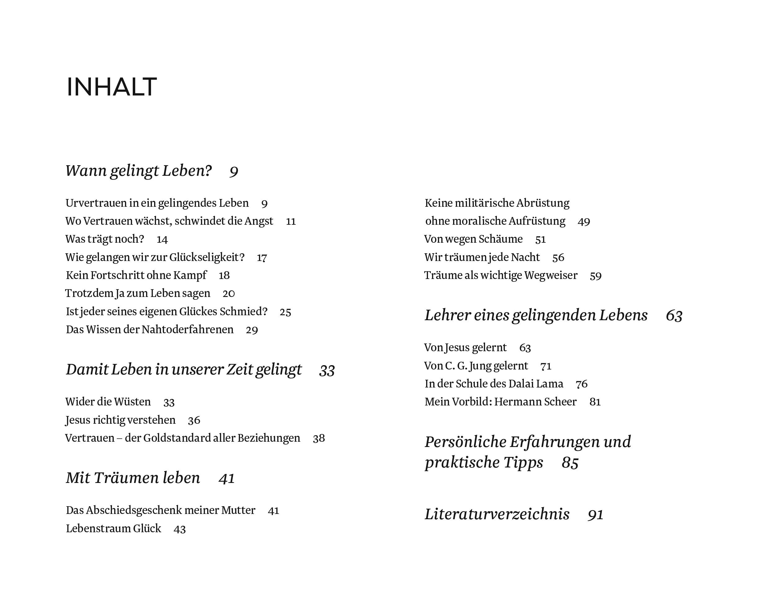 Beispielinhalt (Bild) Wenn Leben gelingt