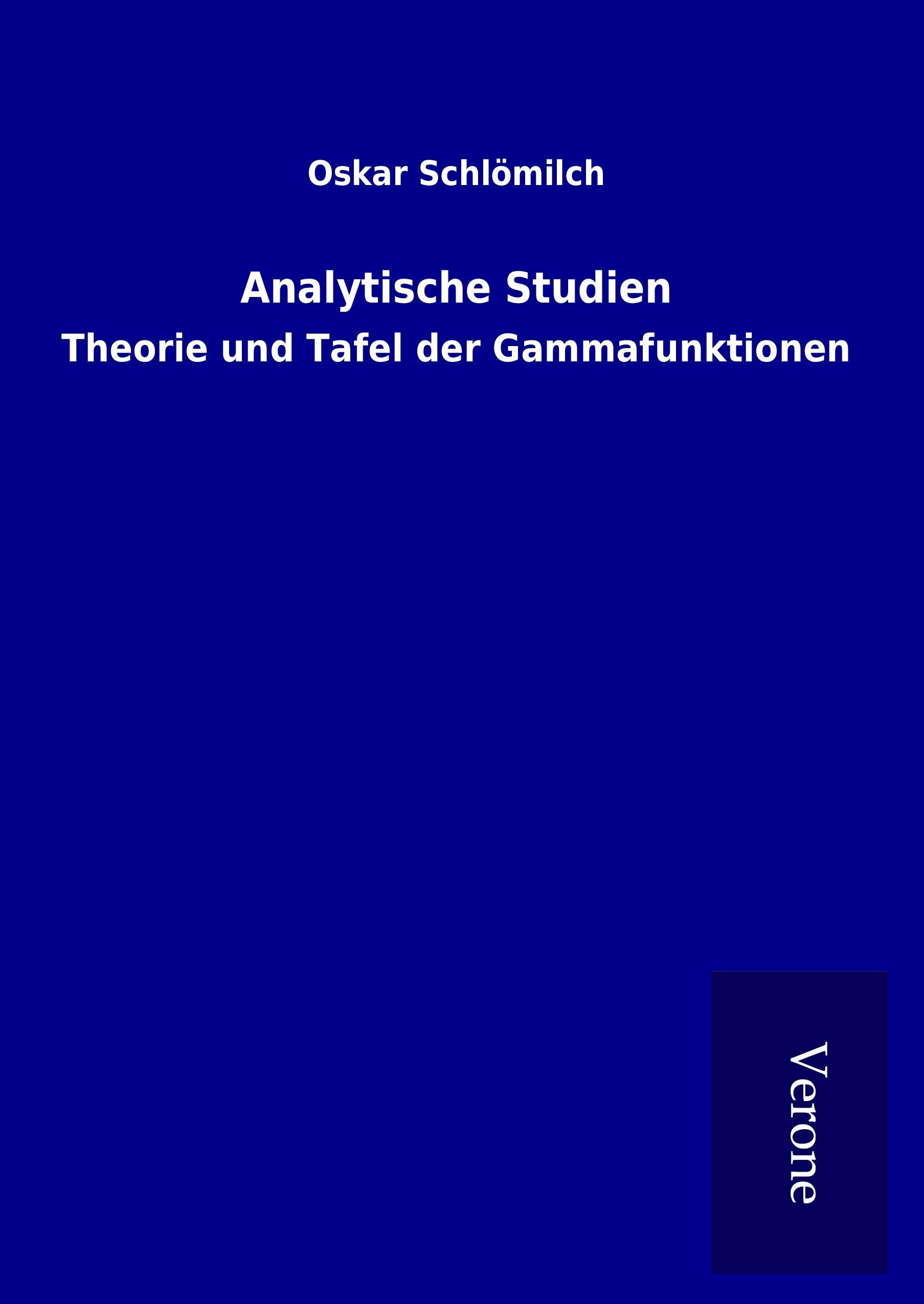 Vorderes Coverbild Analytische Studien