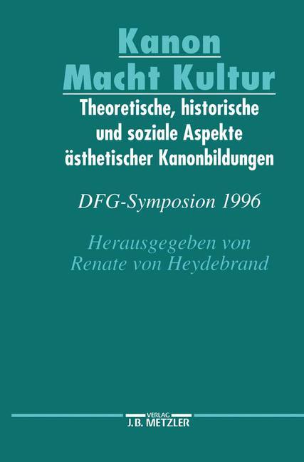 Vorderes Coverbild Kanon Macht Kultur
