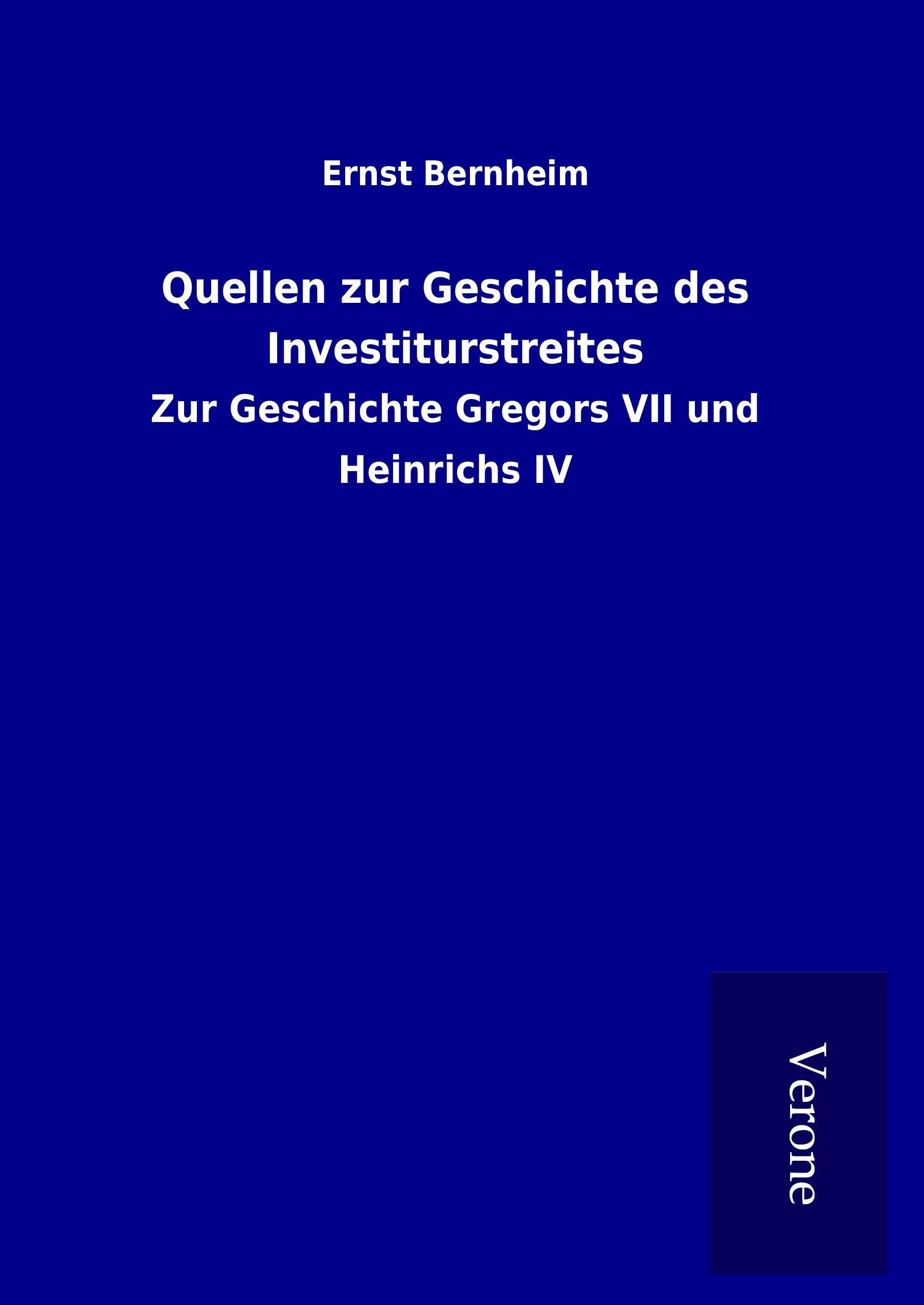Vorderes Coverbild Quellen zur Geschichte des Investiturstreites