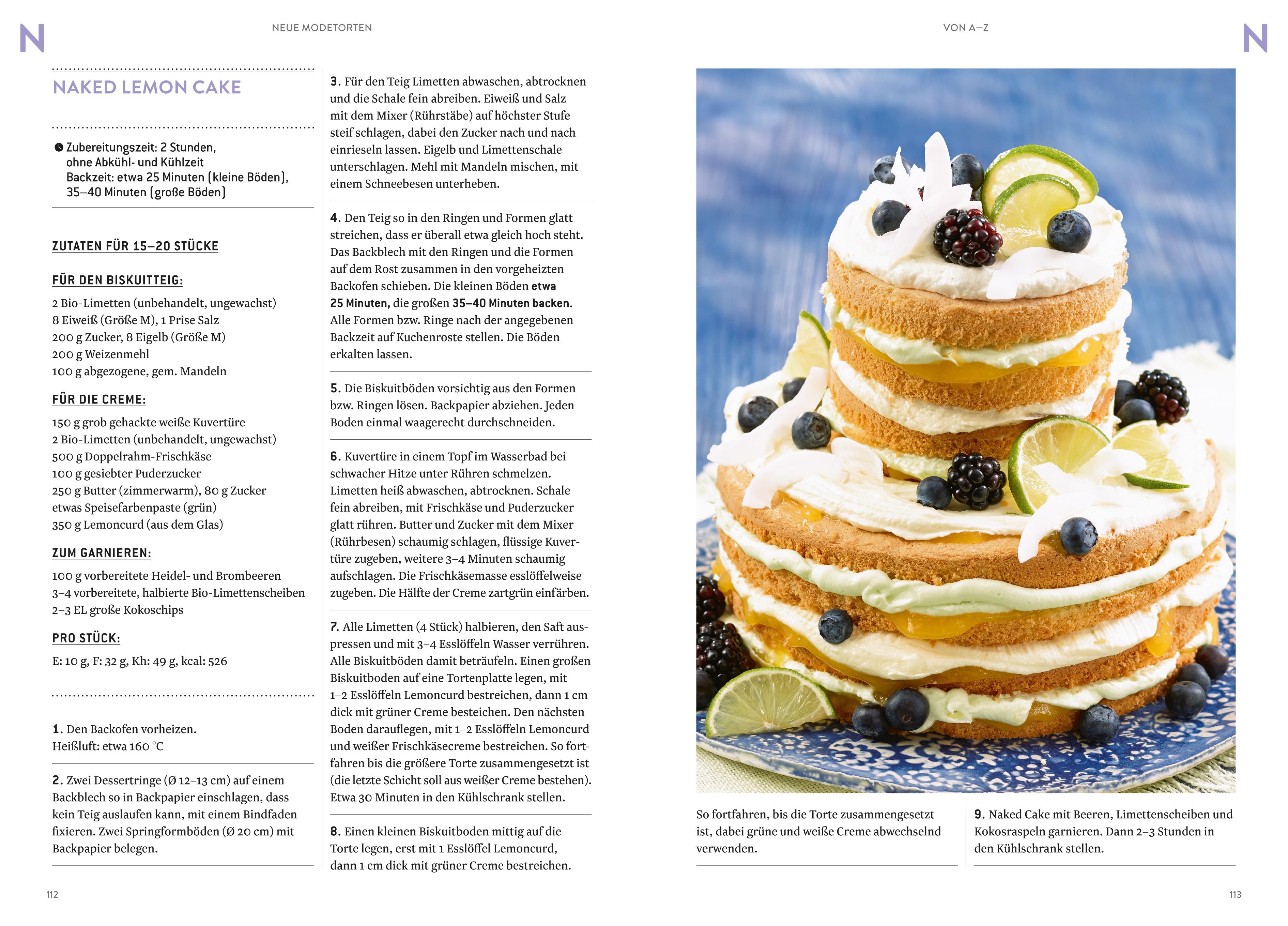 Beispielinhalt (Bild) Neue Modetorten von A-Z