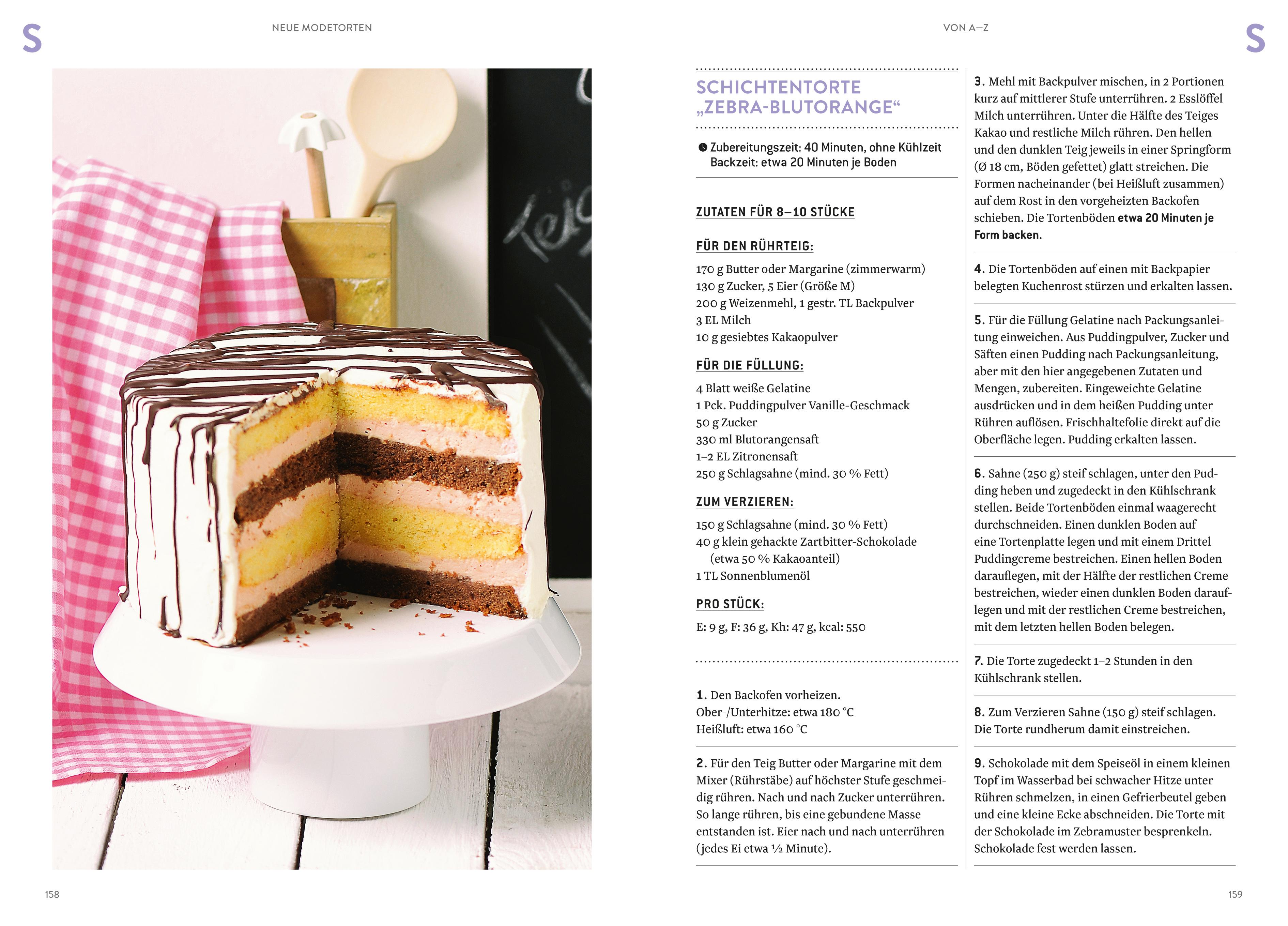 Beispielinhalt (Bild) Neue Modetorten von A-Z