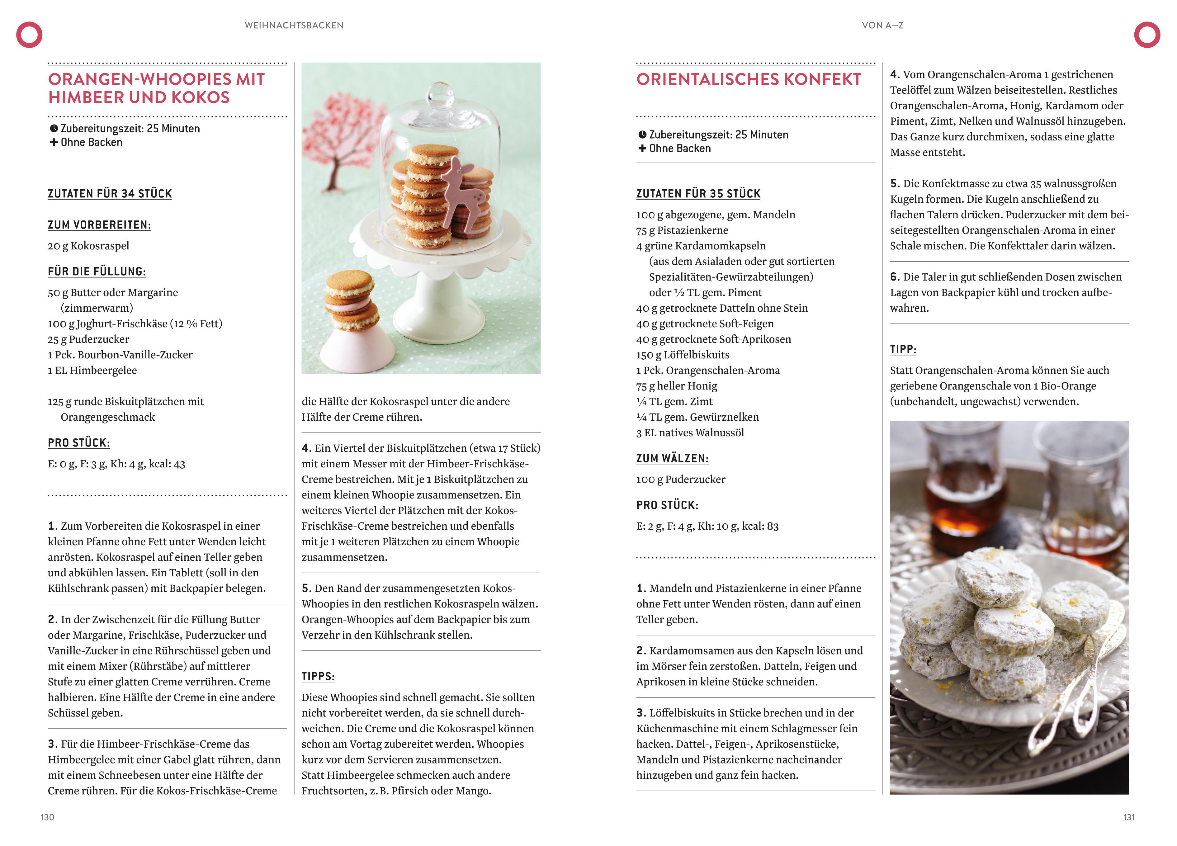 Beispielinhalt (Bild) Weihnachtsbacken von A-Z