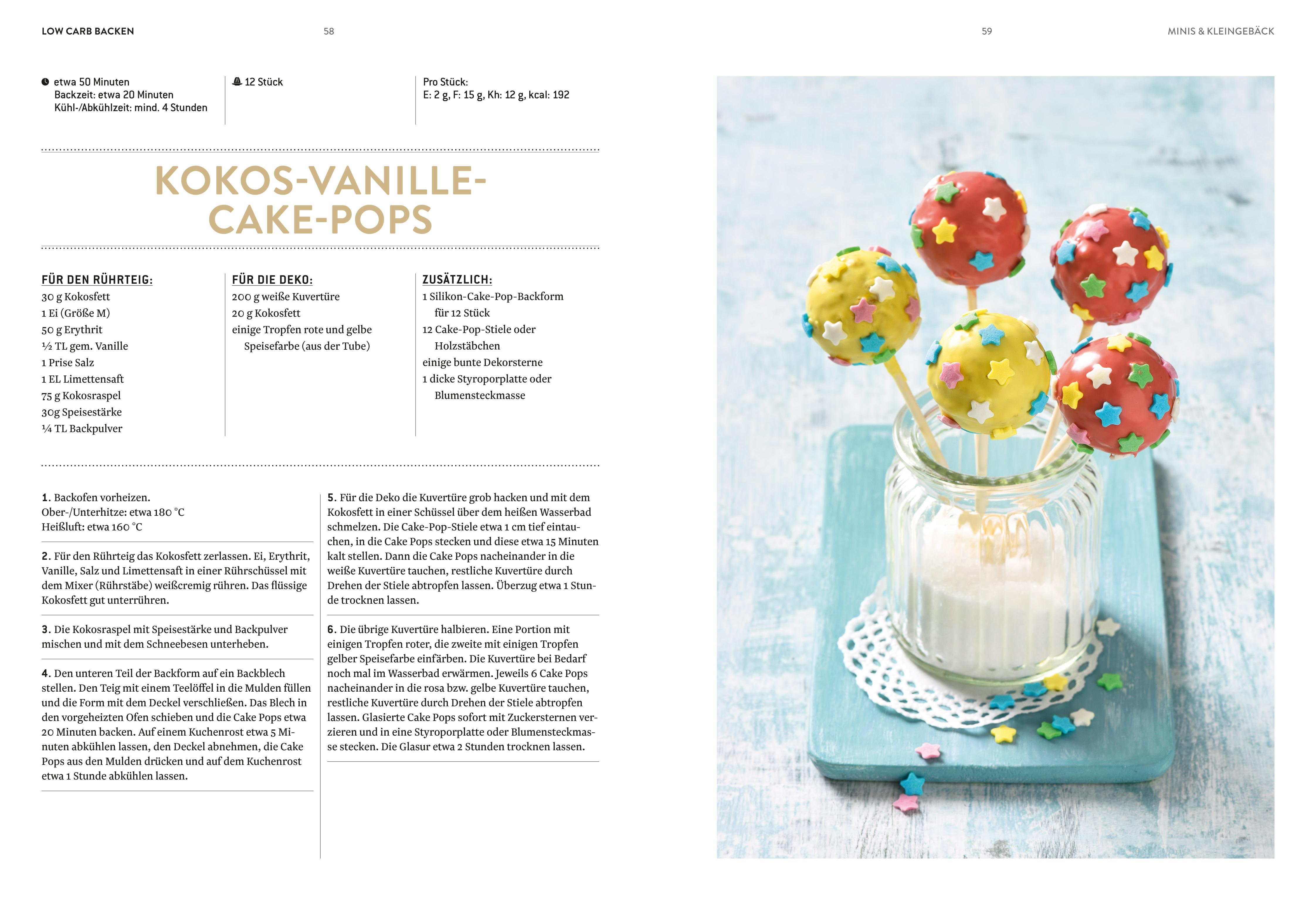 Beispielinhalt (Bild) Low Carb Backen