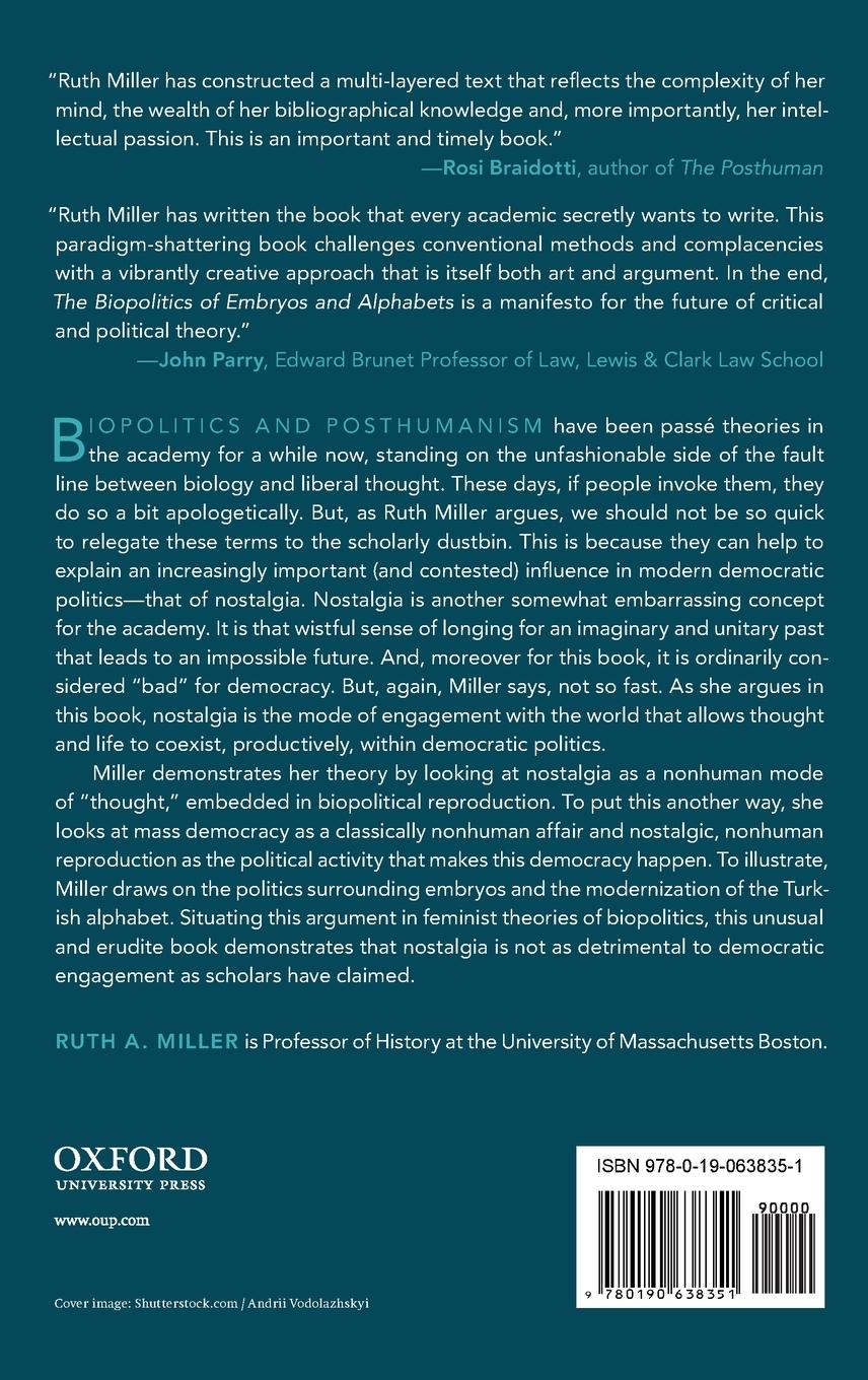 Rückseitencover The Biopolitics of Embryos and Alphabets