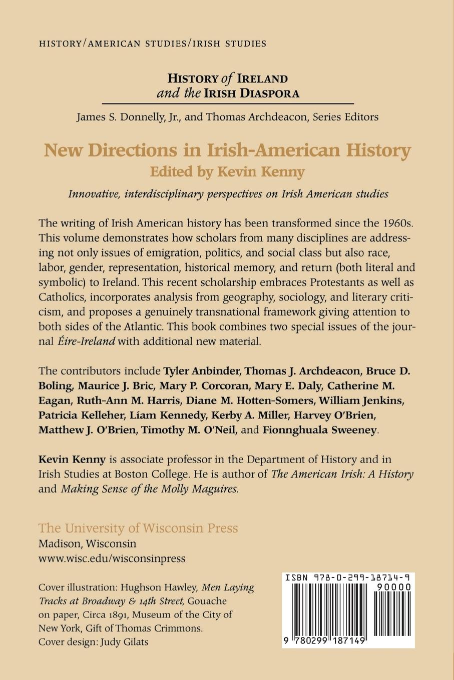 Rückseitencover New Directions in Irish-American History