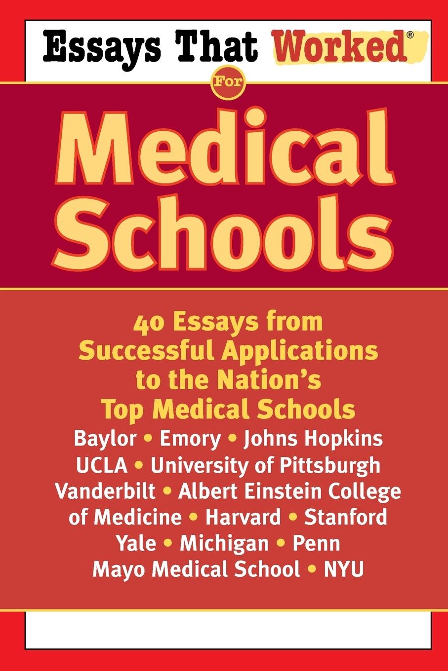 Vorderes Coverbild Essays that Worked for Medical Schools