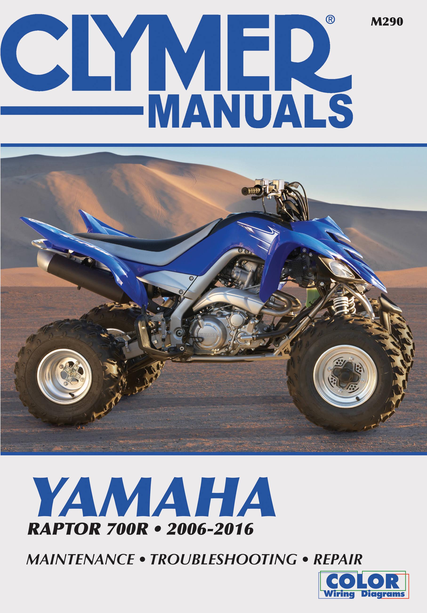 Vorderes Coverbild Clymer Yamaha Raptor 700R Motorcycle Repair Manual