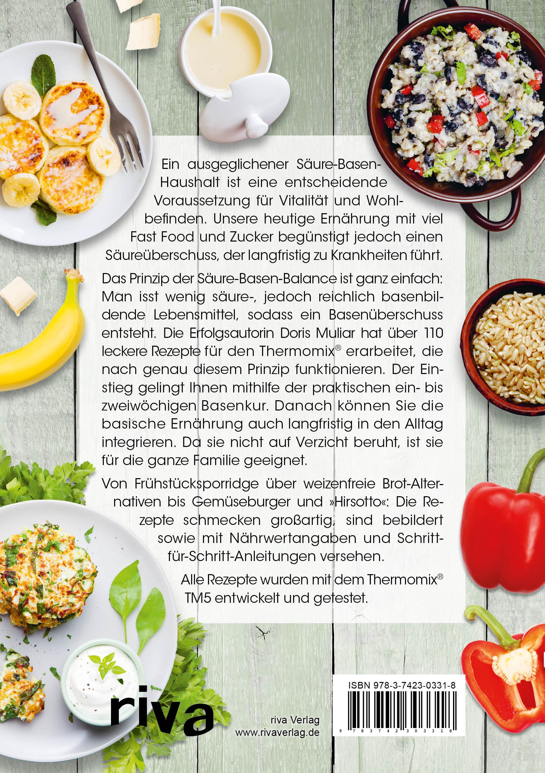 Rückseitencover Basisch kochen mit dem Thermomix®