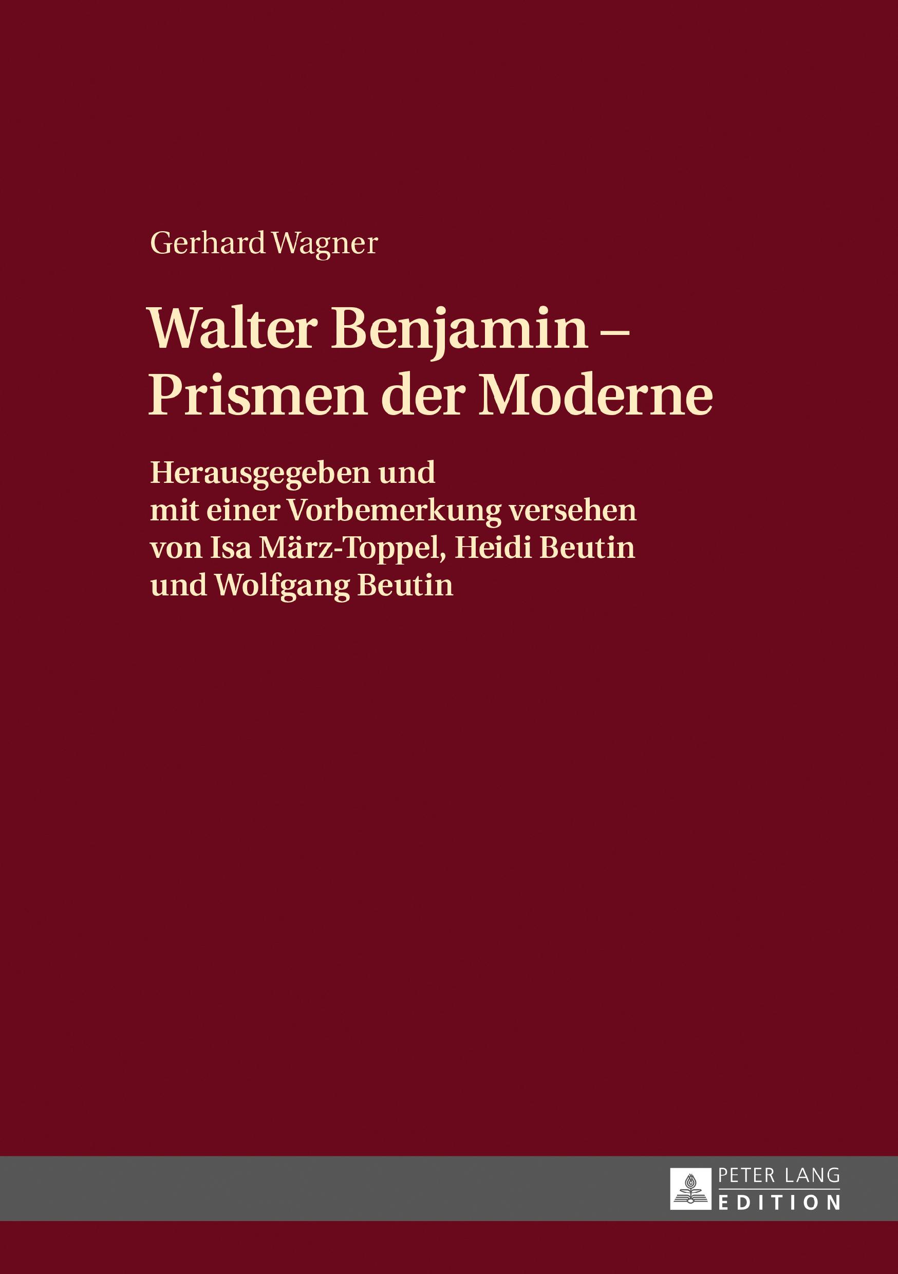 Vorderes Coverbild Walther Benjamin - Prismen der Moderne