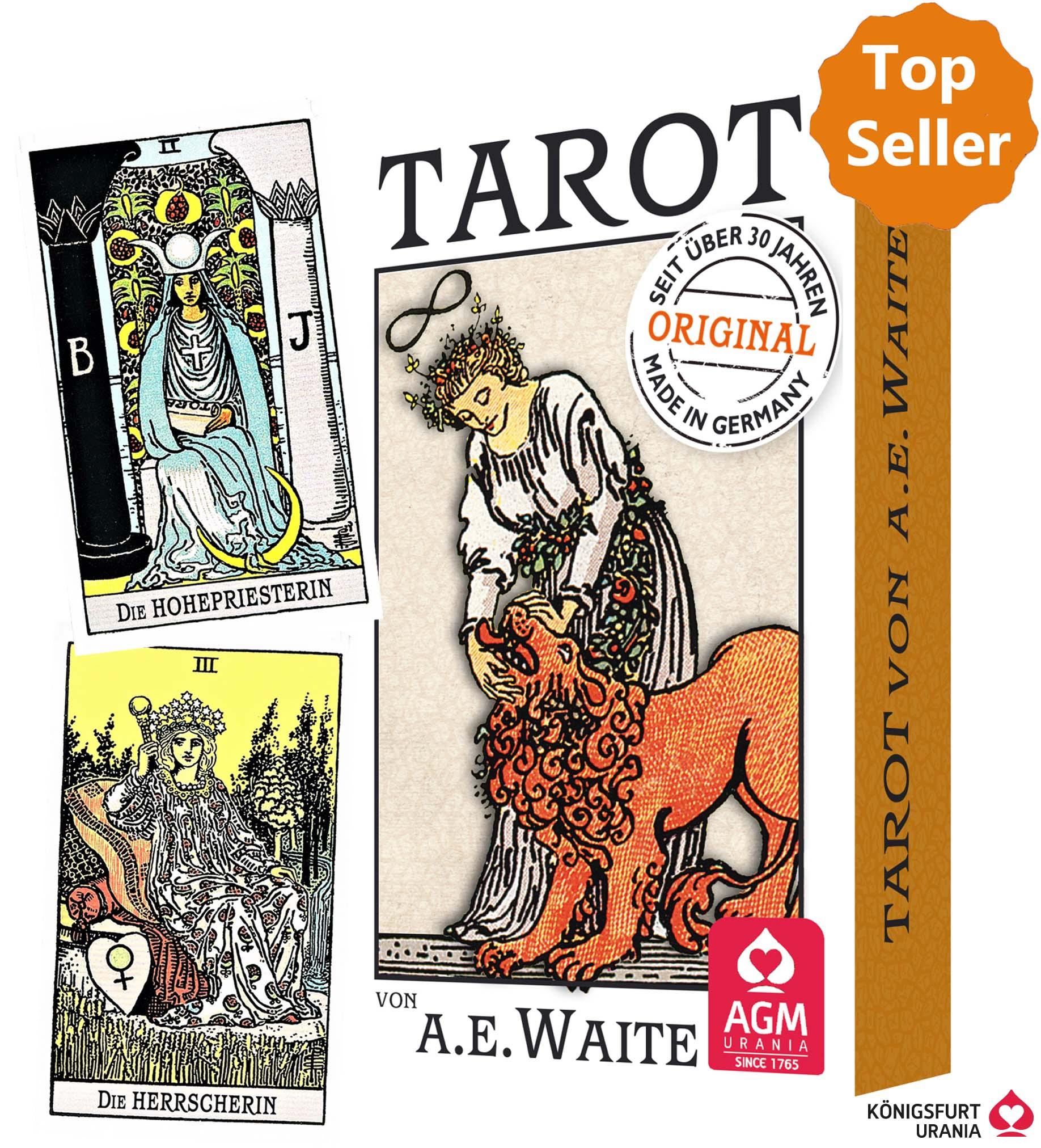 Vorderes Coverbild Premium Tarot von A.E. Waite
