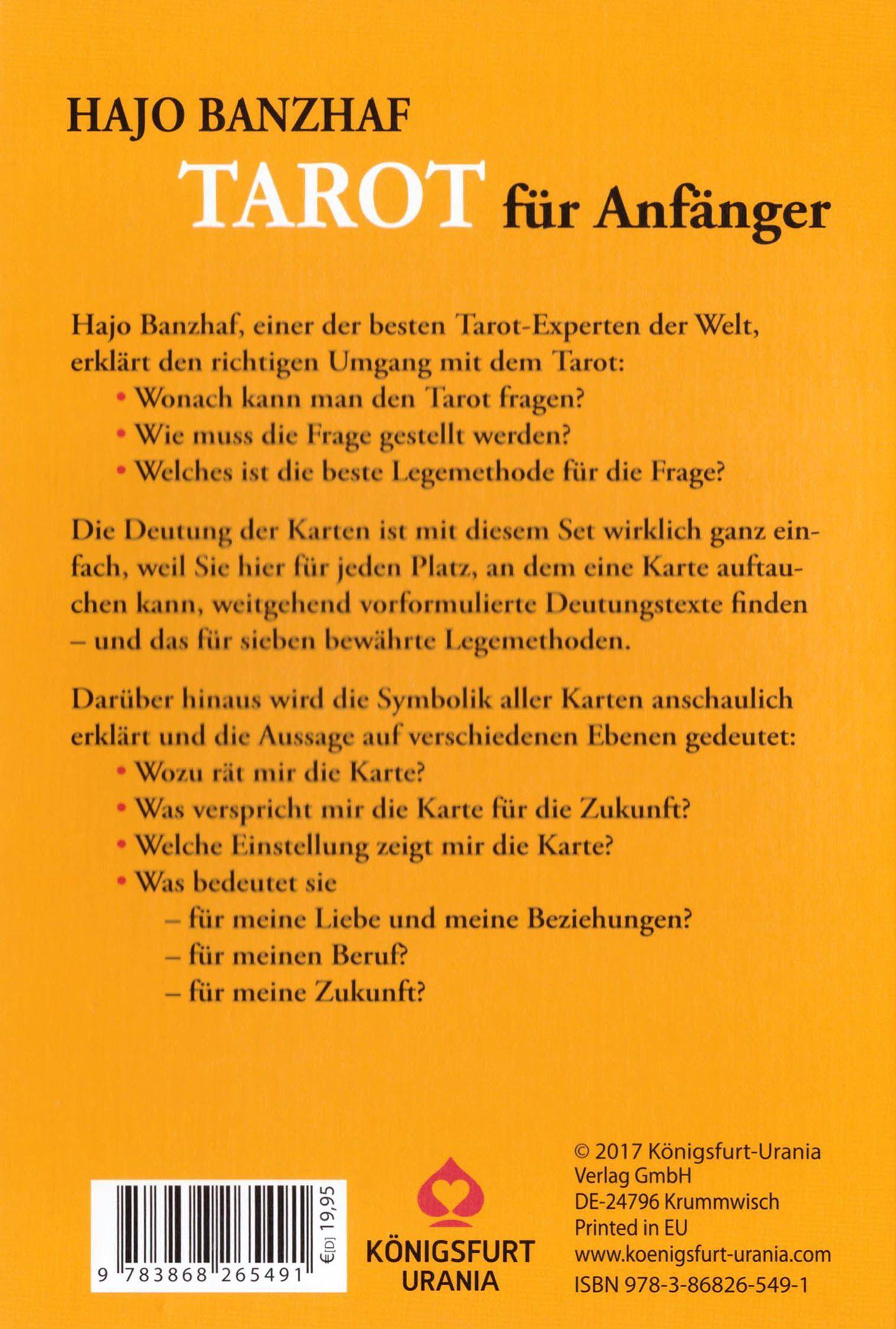Beispielinhalt (Bild) Tarot für Anfänger