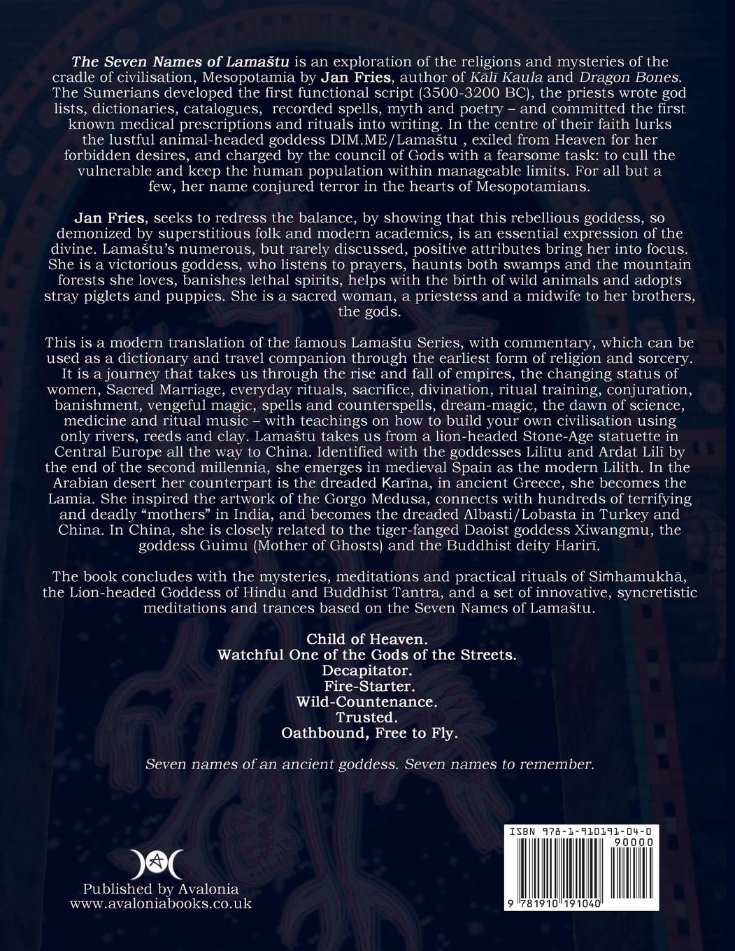 Rückseitencover The Seven Names of Lama¿tu