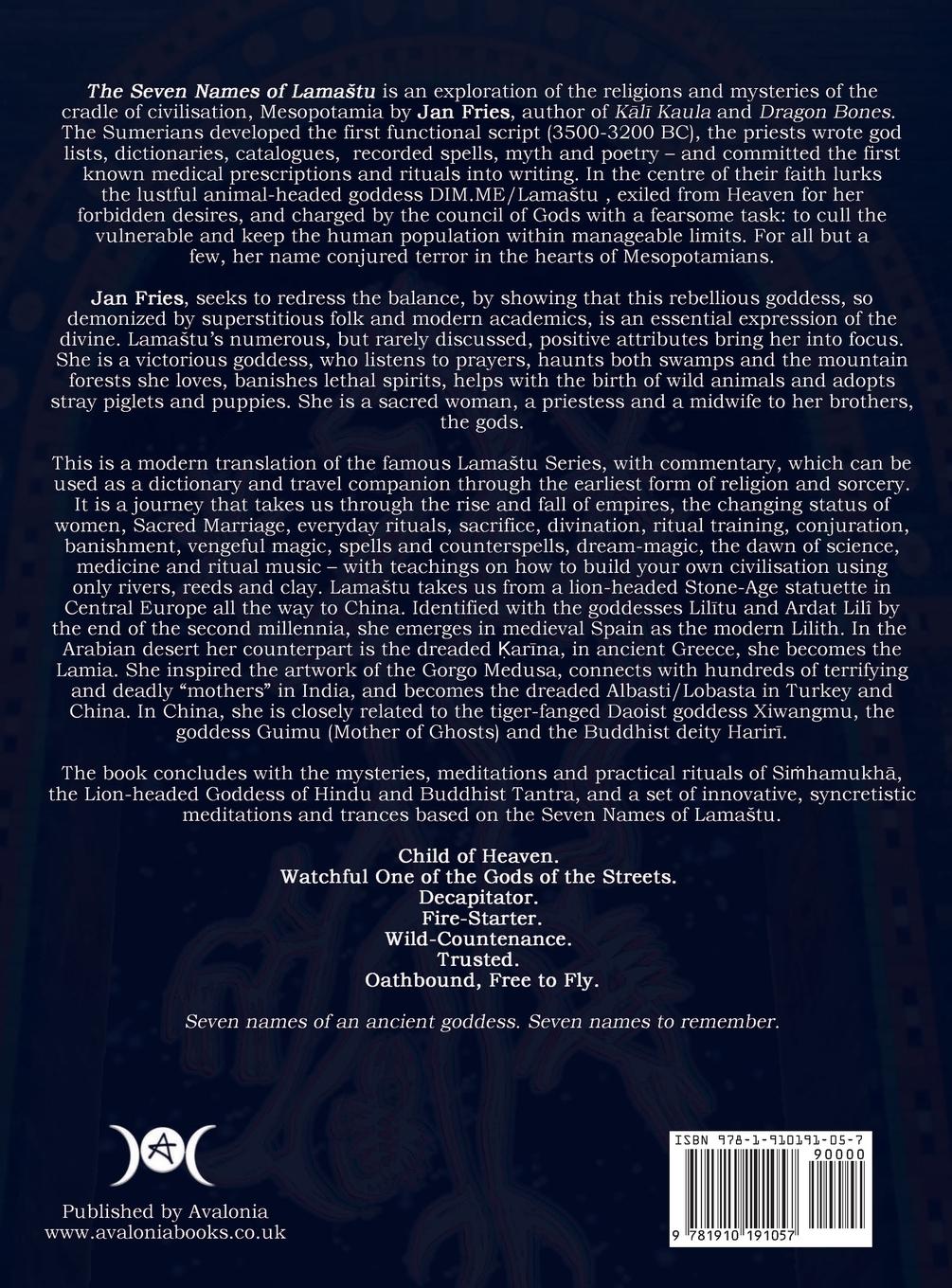 Rückseitencover The Seven Names of Lamastu