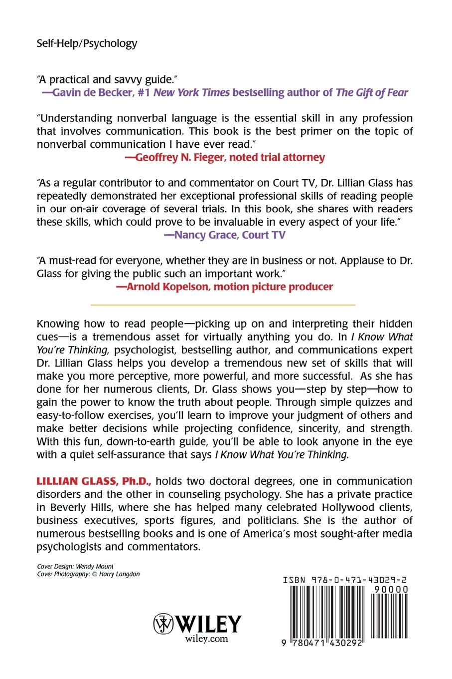 Rückseitencover I Know What You're Thinking