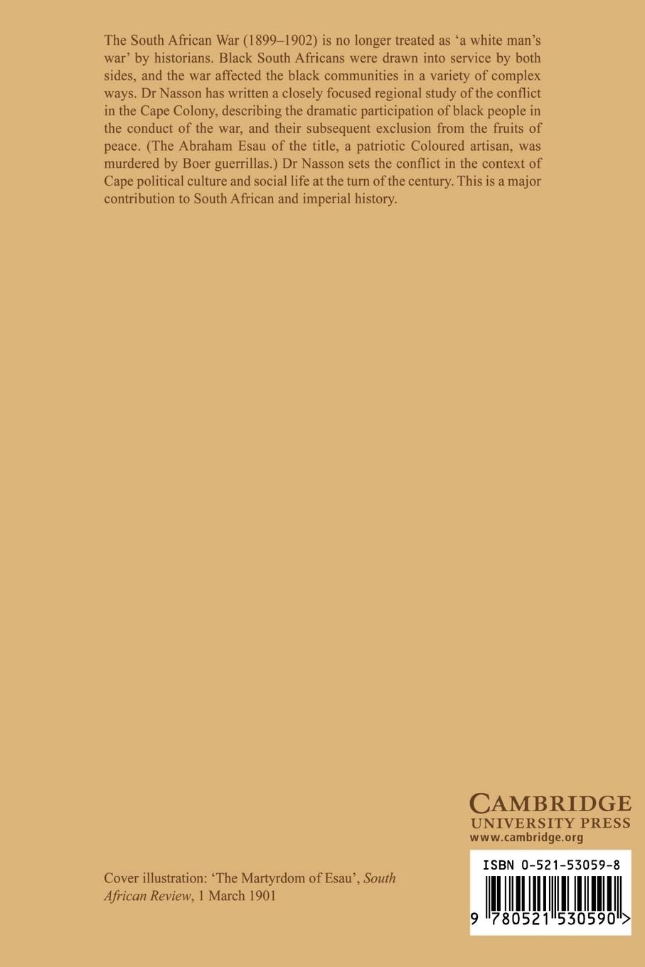 Rückseitencover Abraham Esau's War