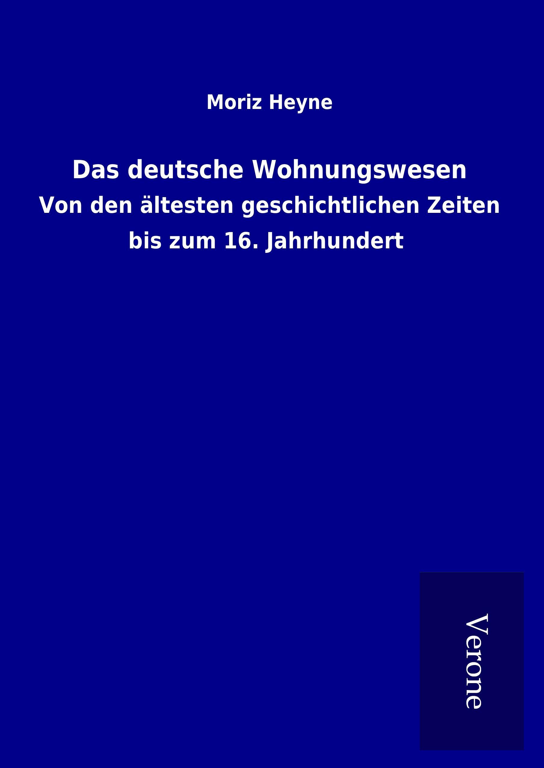 Vorderes Coverbild Das deutsche Wohnungswesen