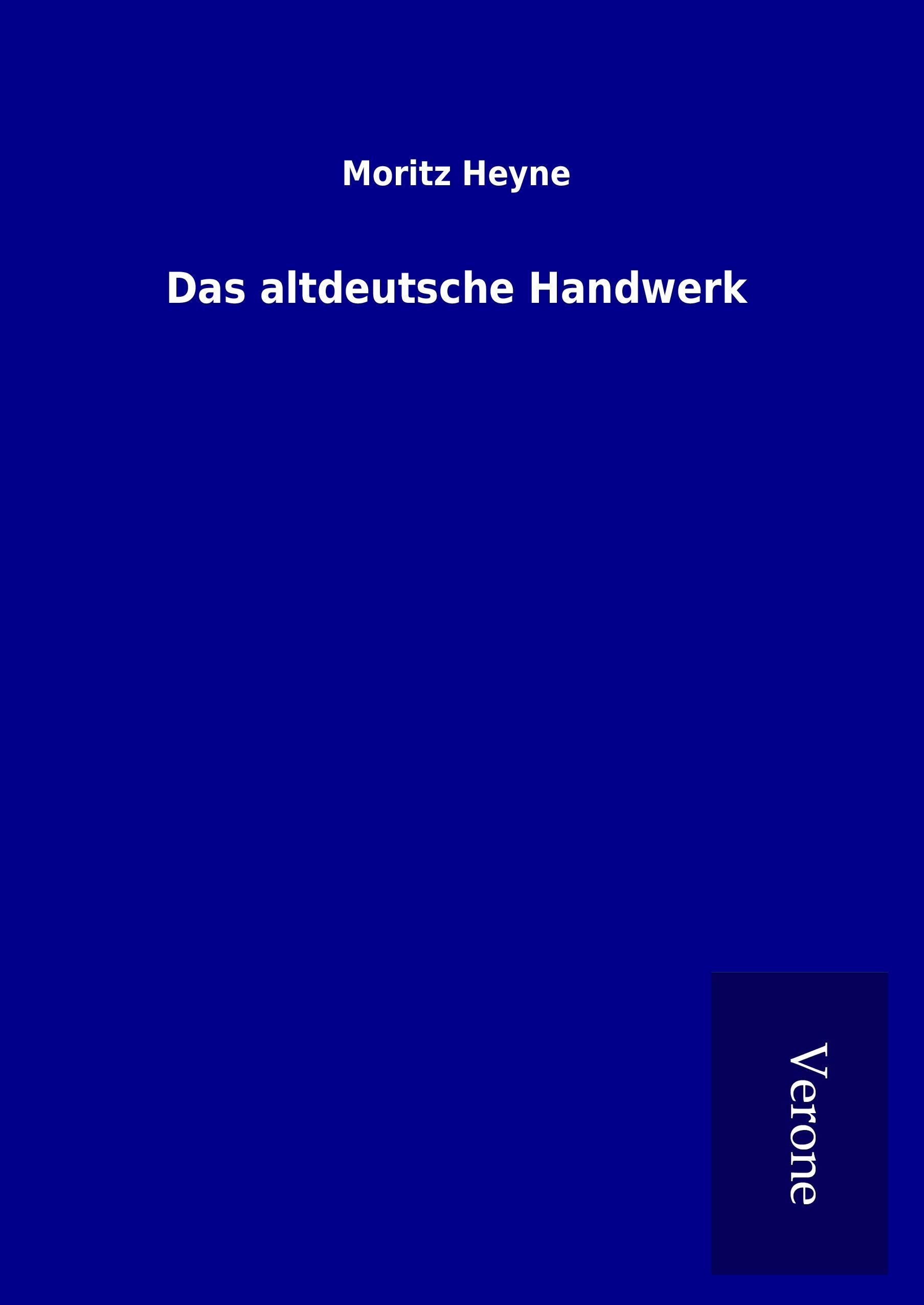 Vorderes Coverbild Das altdeutsche Handwerk