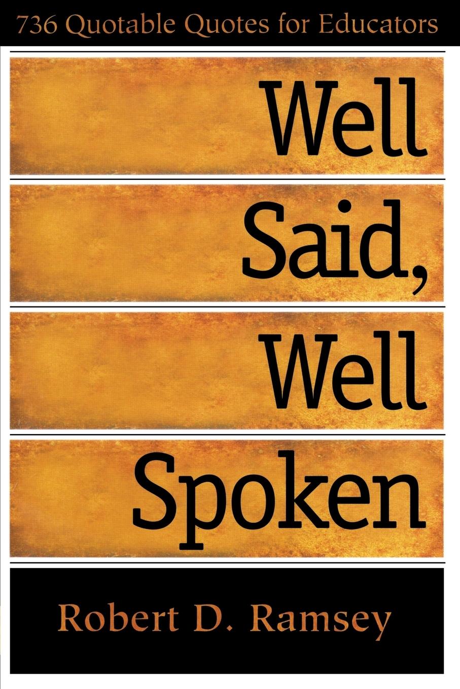 Vorderes Coverbild Well Said, Well Spoken