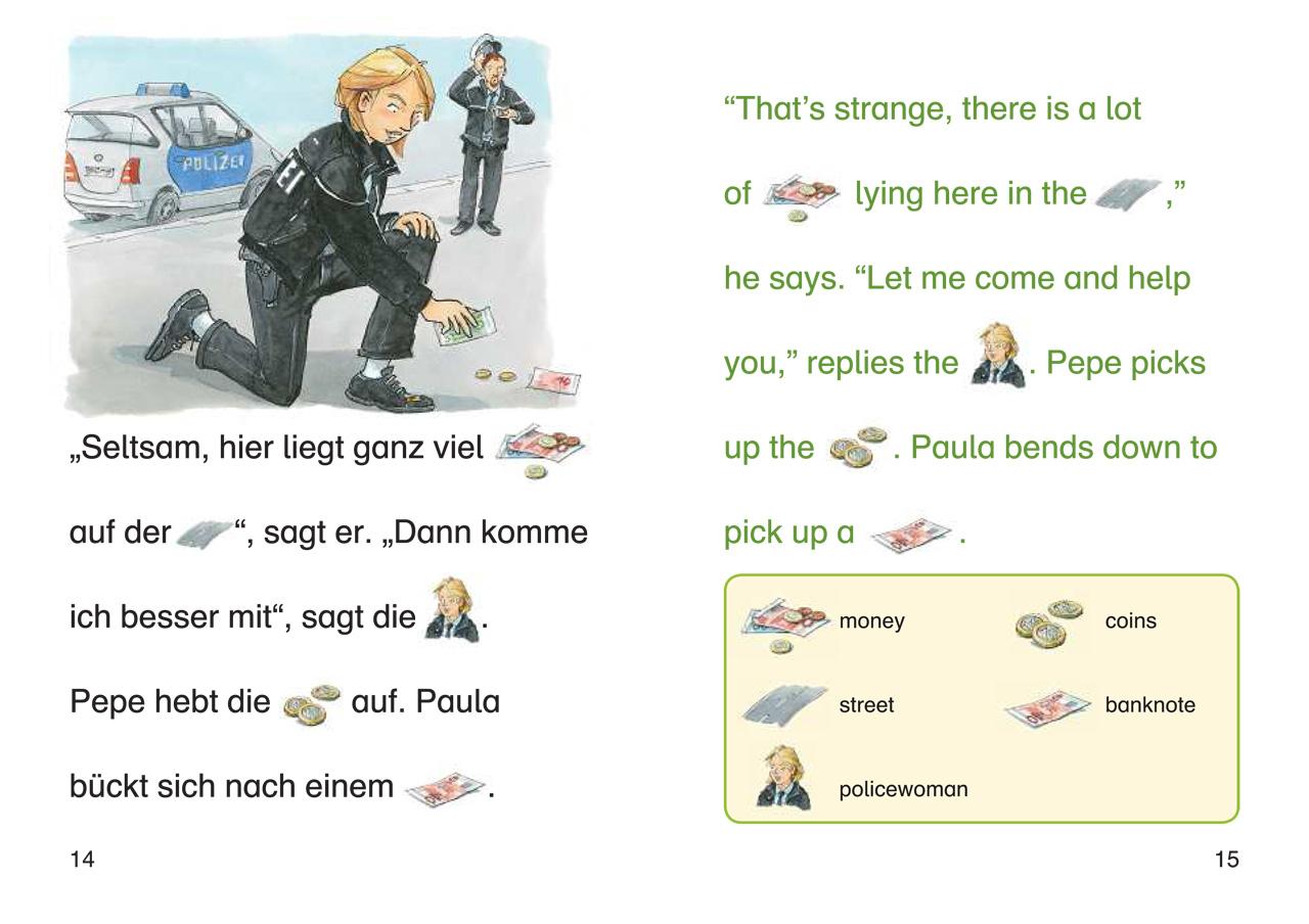 Beispielinhalt (Bild) Bildermaus - Mit Bildern Englisch lernen- Polizeigeschichten - Police Stories