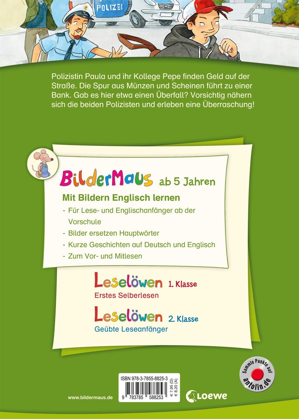 Rückseitencover Bildermaus - Mit Bildern Englisch lernen- Polizeigeschichten - Police Stories
