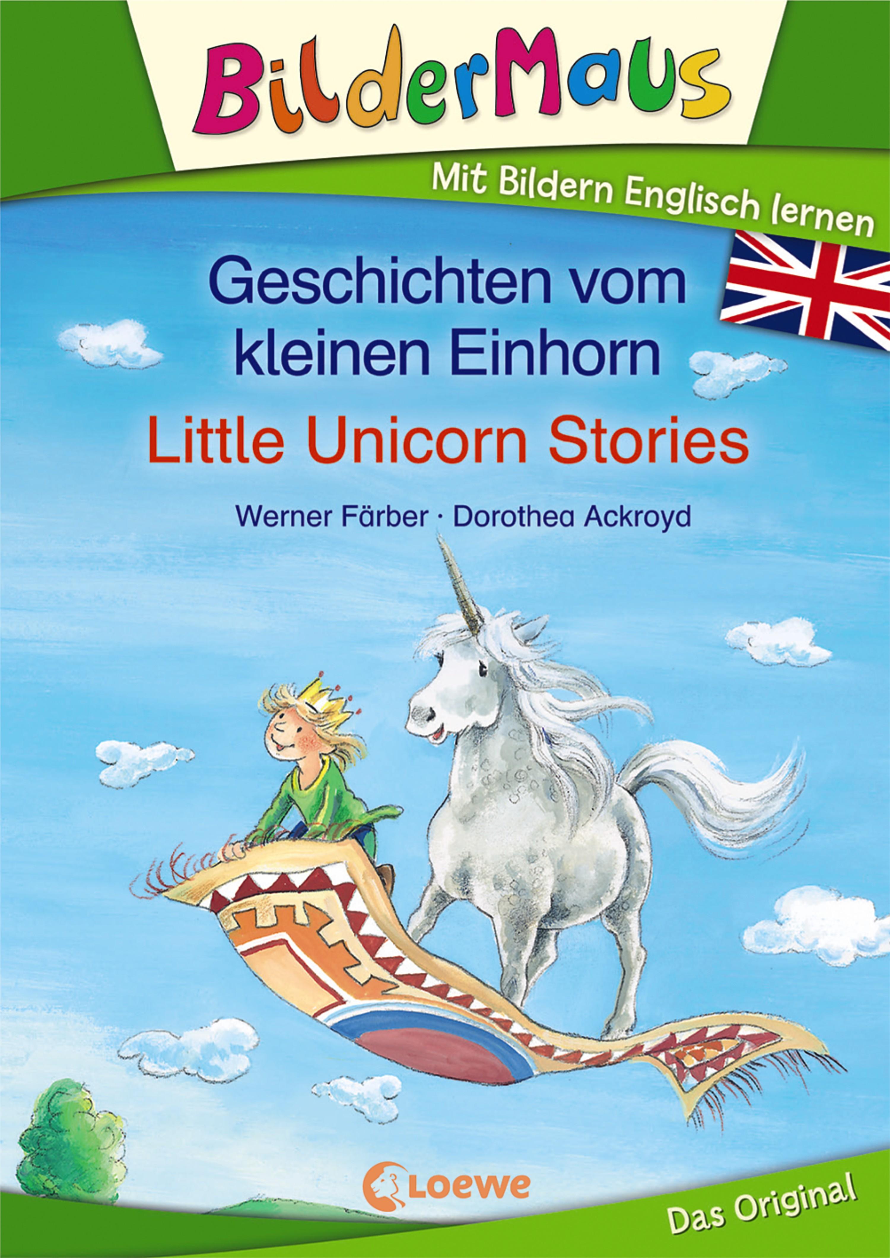 Vorderes Coverbild Bildermaus - Mit Bildern Englisch lernen - Geschichten vom kleinen Einhorn - Little Unicorn Stories