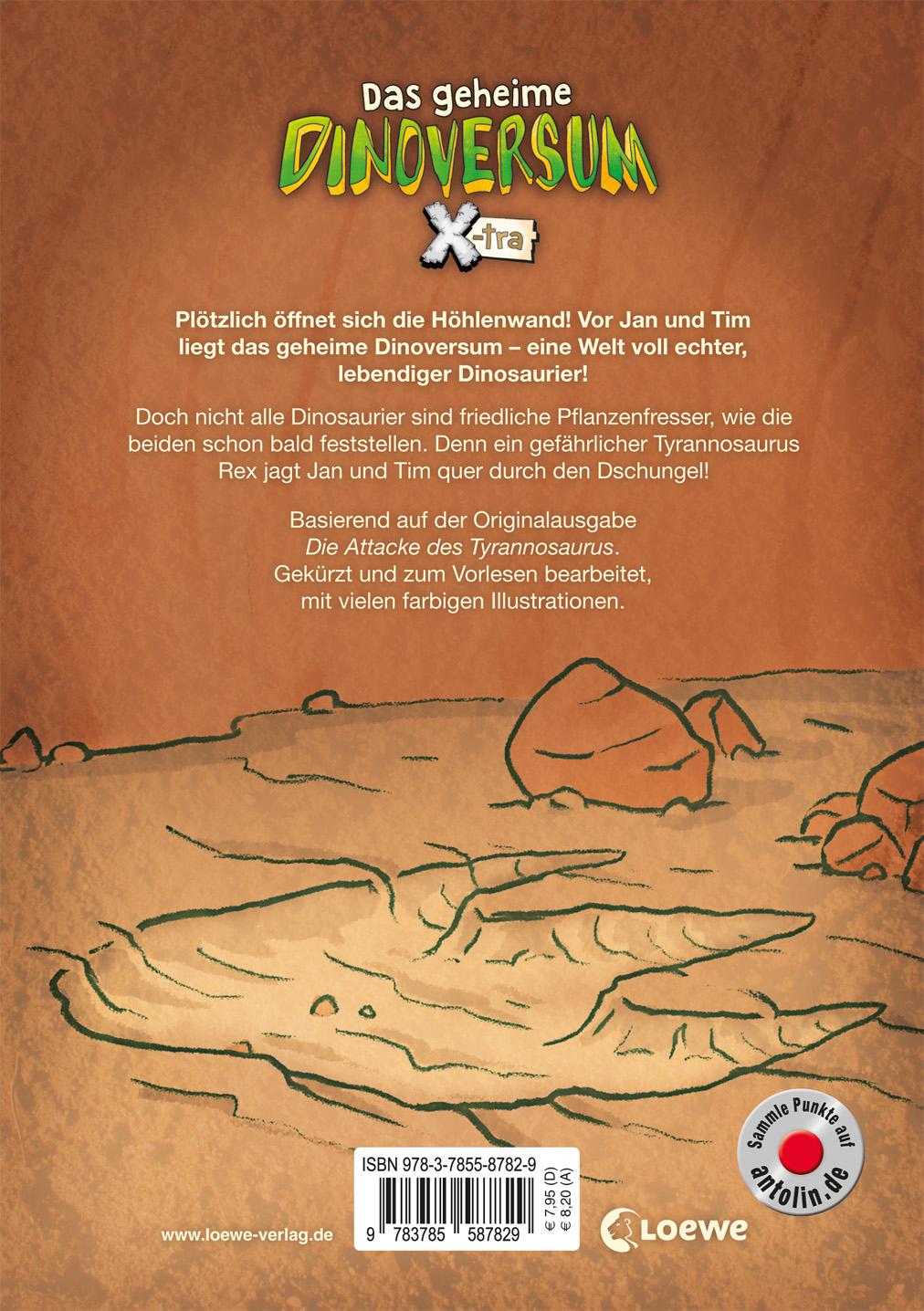 Rückseitencover Das geheime Dinoversum Xtra - Auf der Fährte des T-Rex