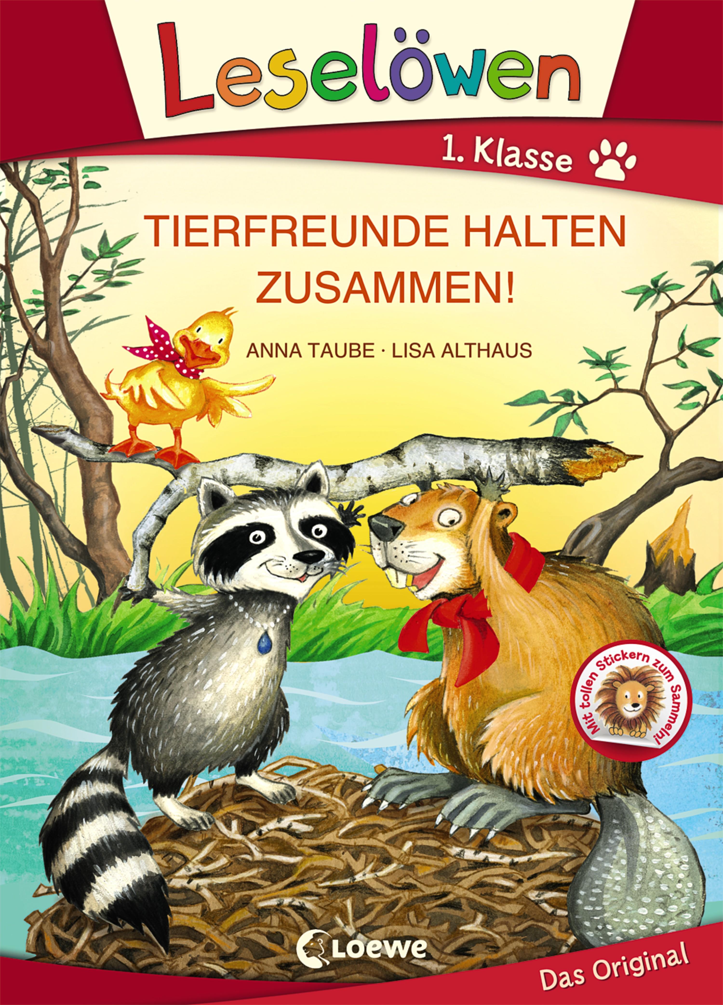 Vorderes Coverbild Leselöwen 1. Klasse - Tierfreunde halten zusammen!