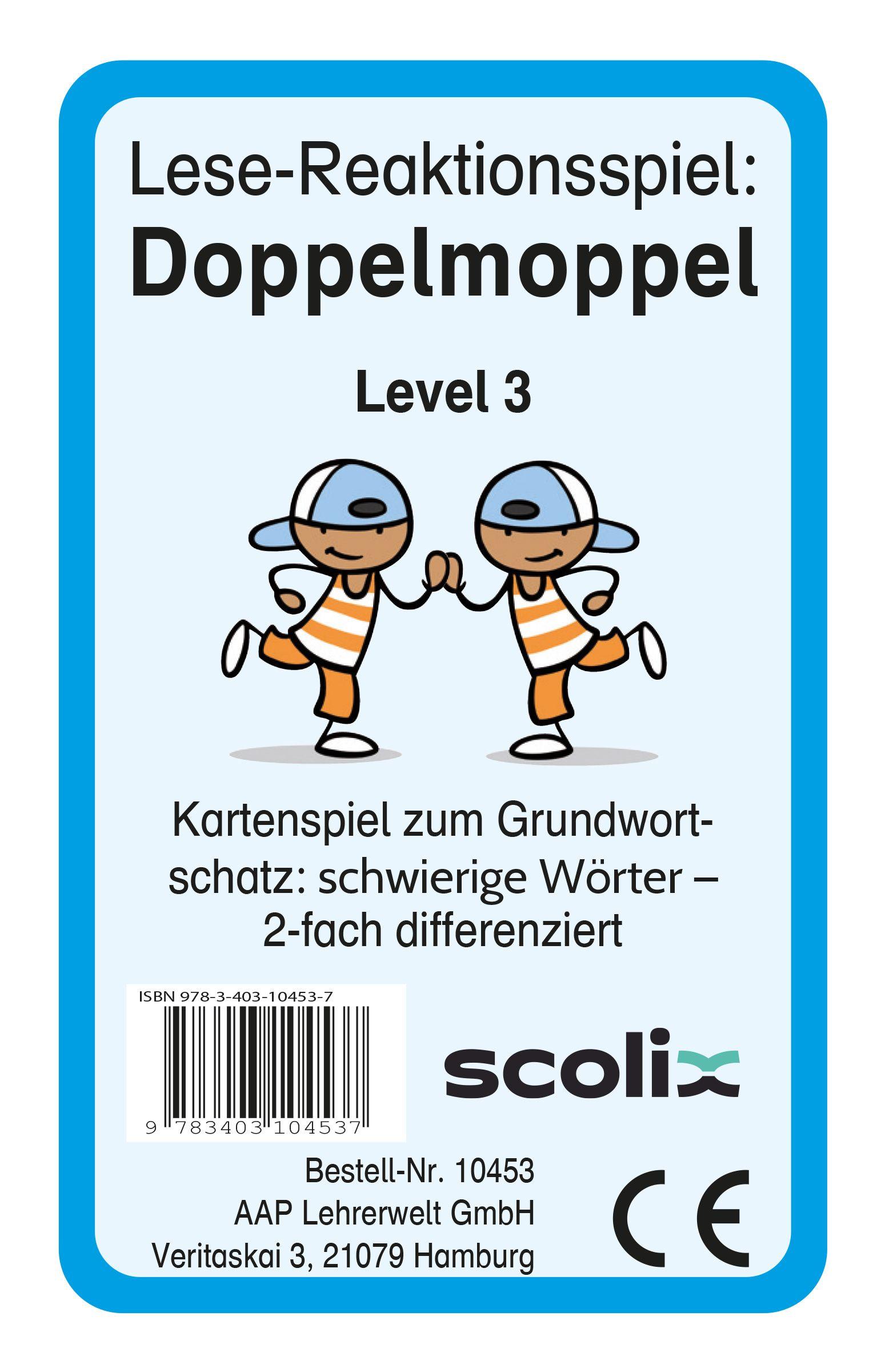Vorderes Coverbild Lese-Reaktionsspiel: Doppelmoppel Level 3