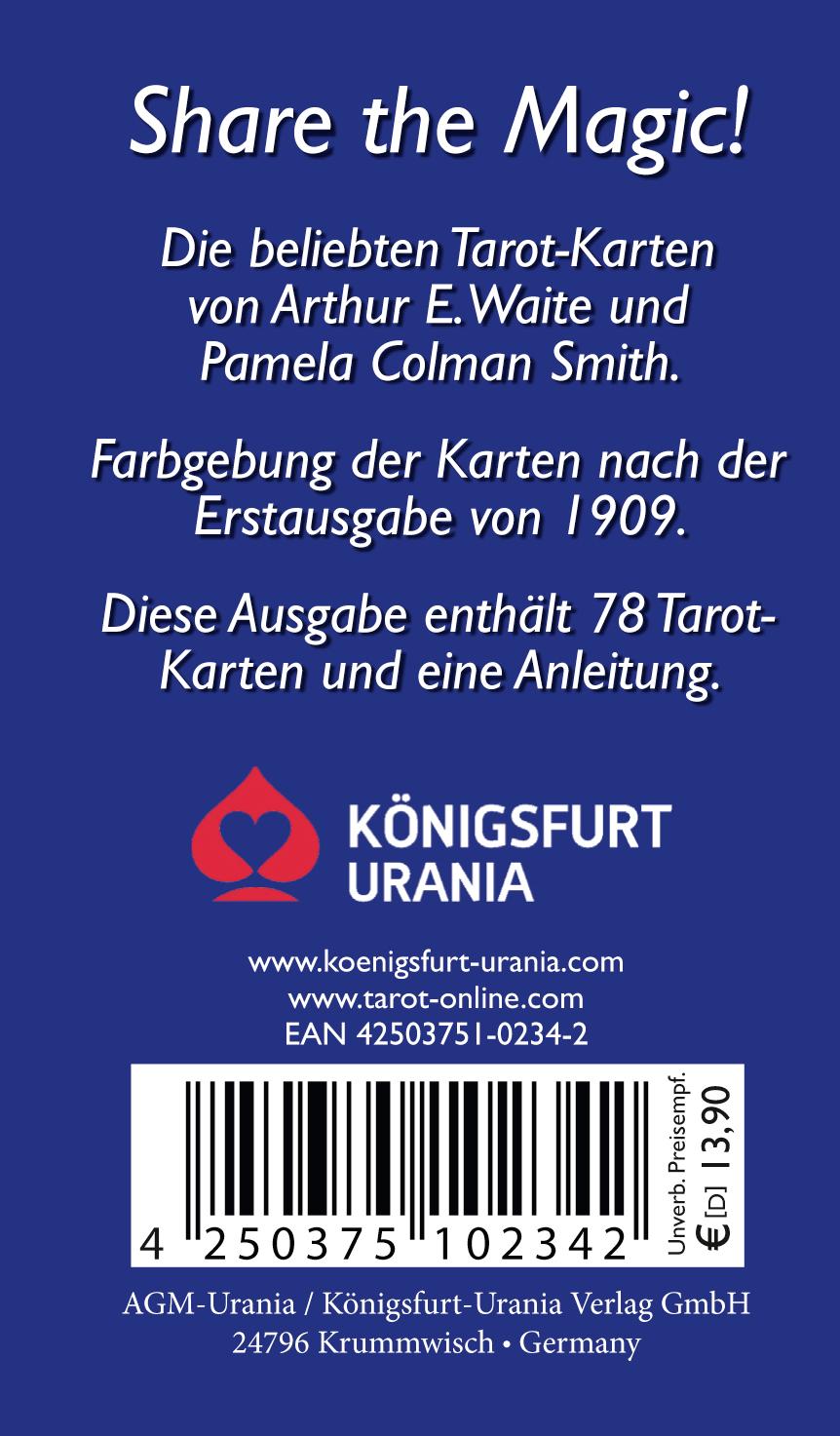 Rückseitencover Tarot von A.E. Waite