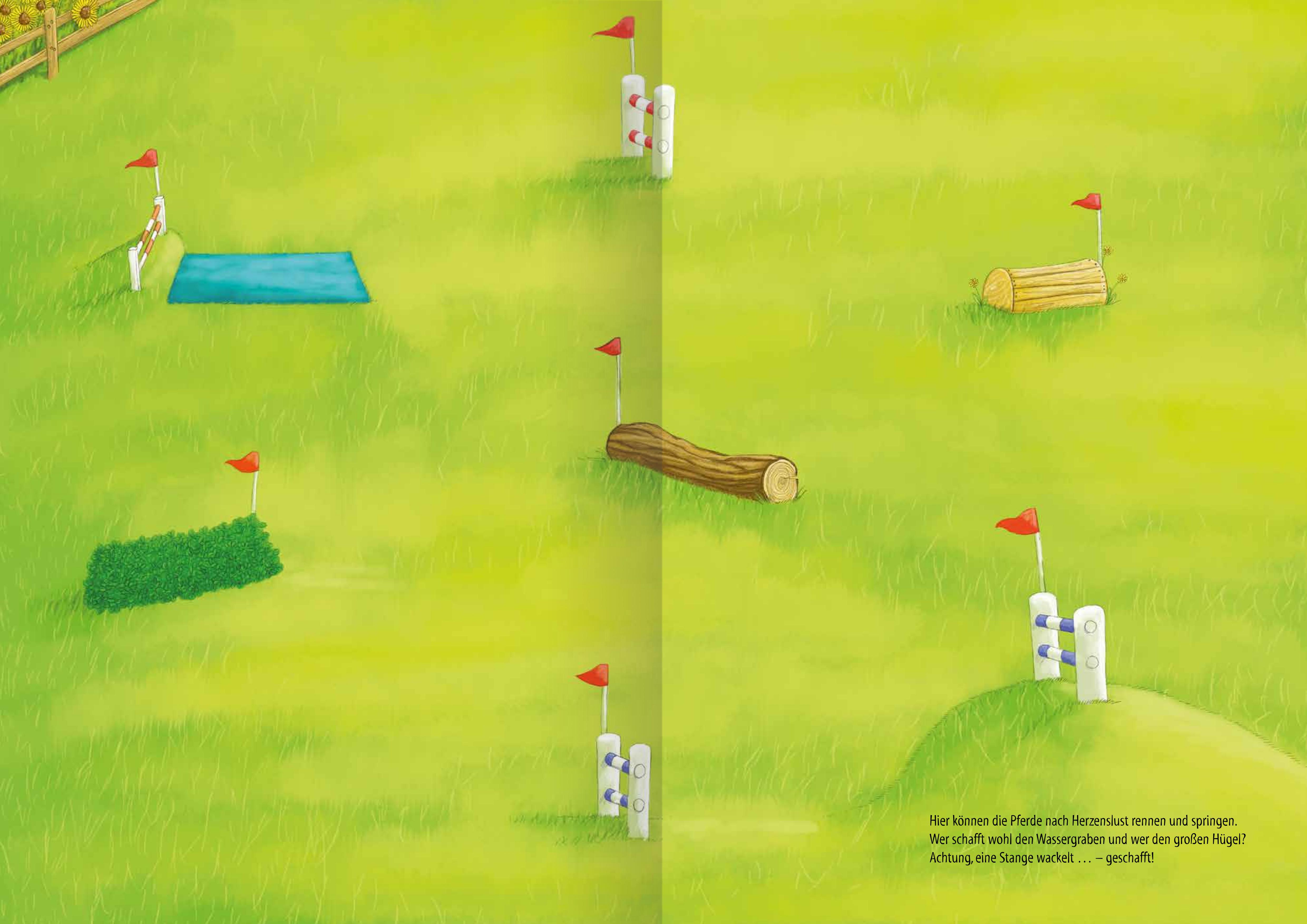 Beispielinhalt (Bild) Mein Stickeralbum Pferde