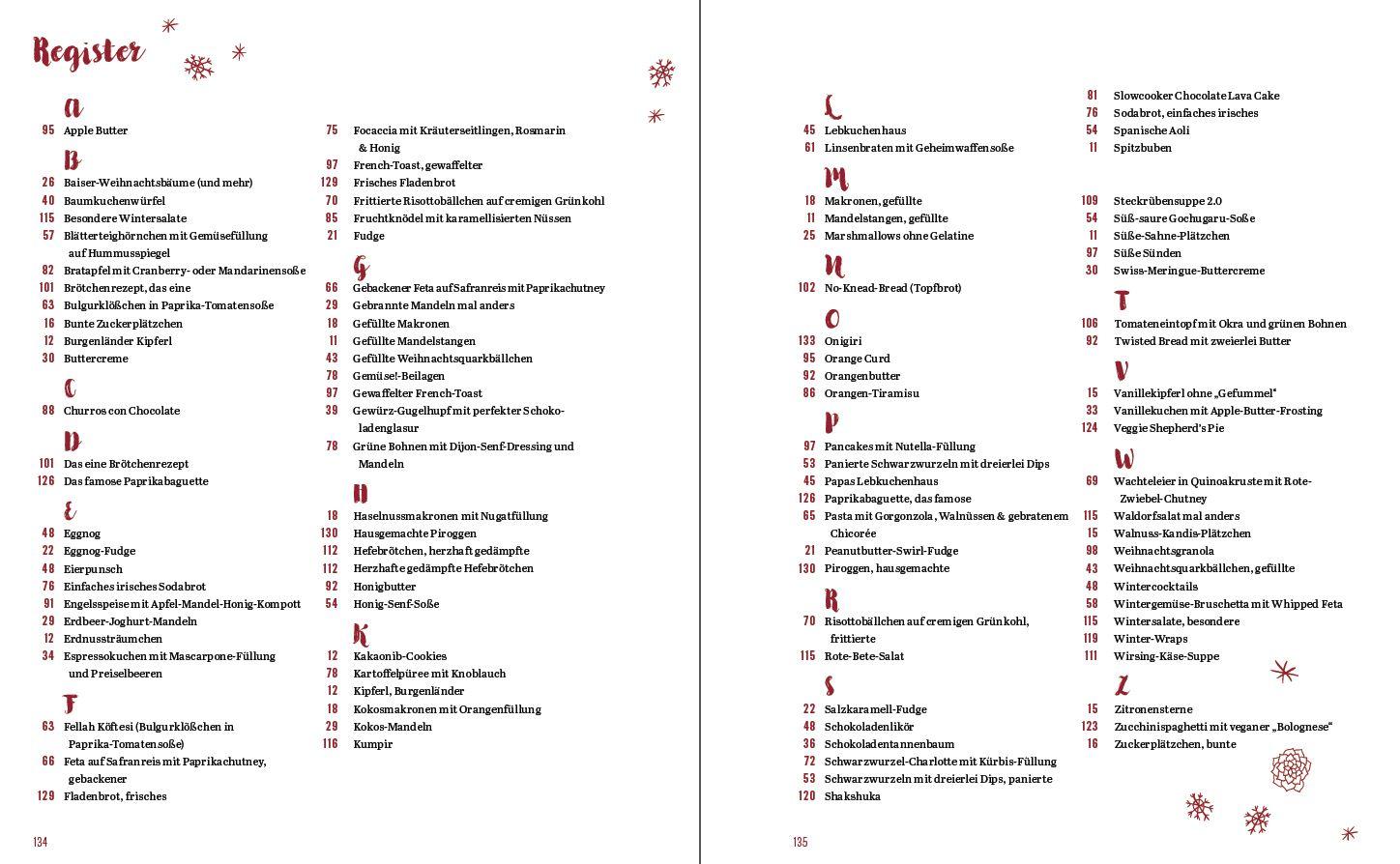 Beispielinhalt (Bild) Weihnachten vegetarisch