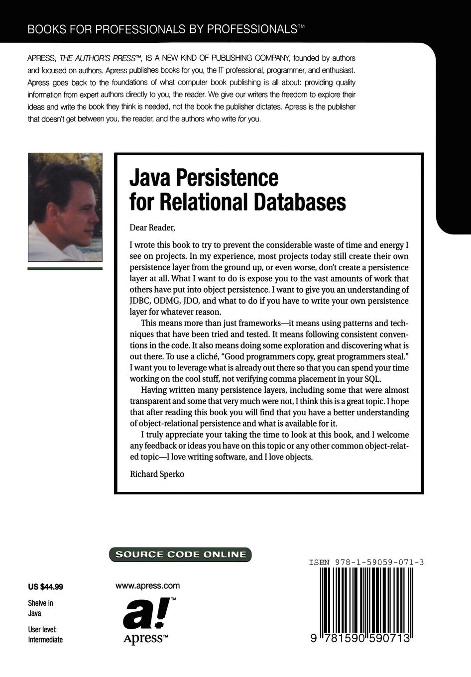 Rückseitencover Java Persistence for Relational Databases