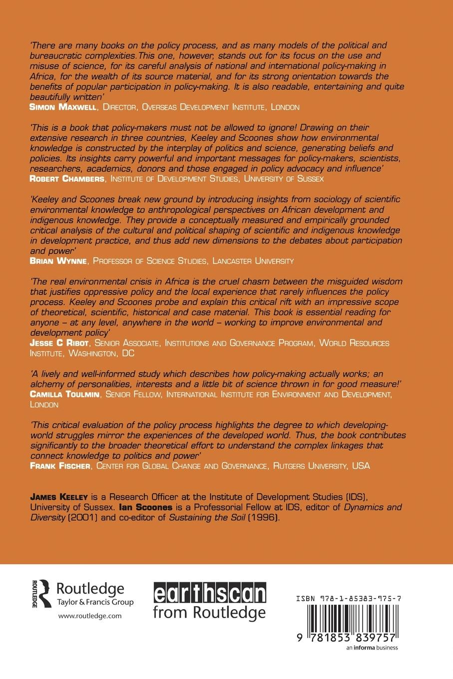 Rückseitencover Understanding Environmental Policy Processes