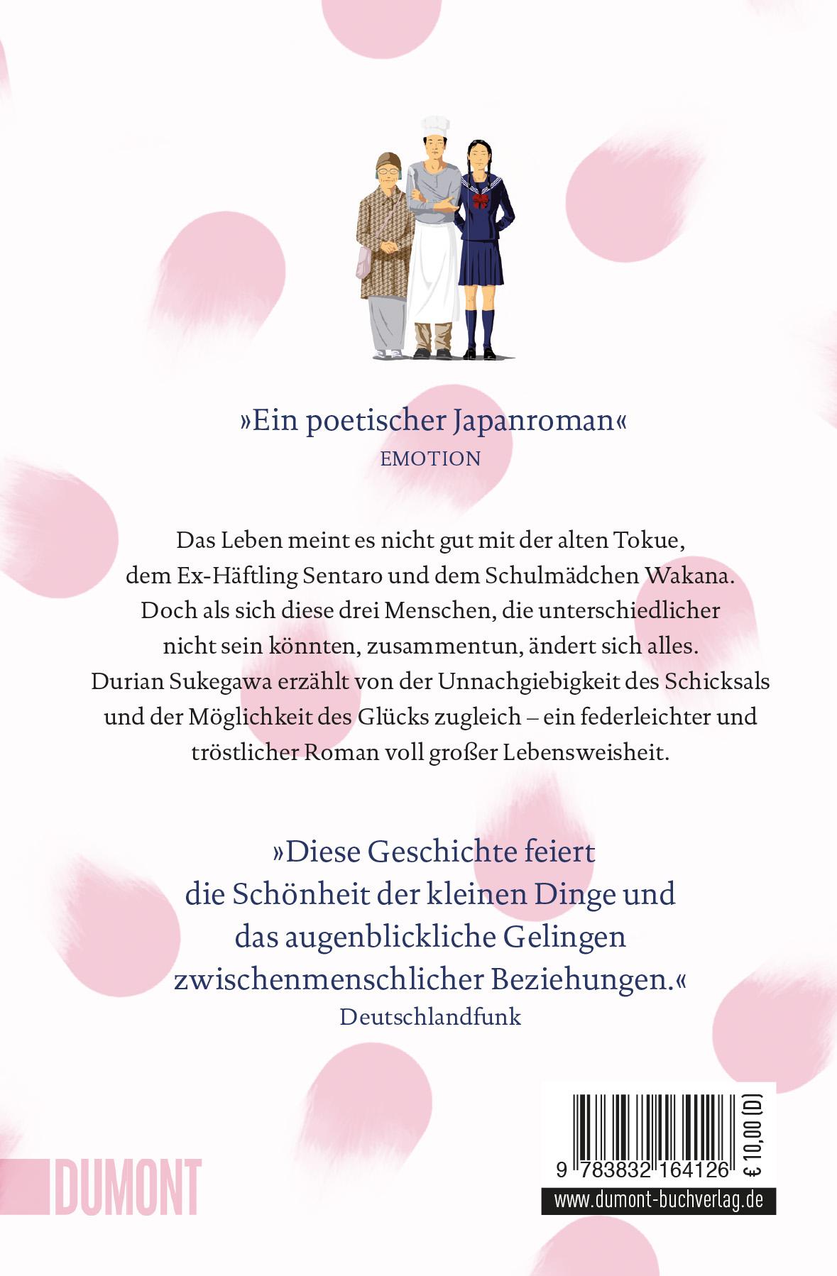 Rückseitencover Kirschblüten und rote Bohnen