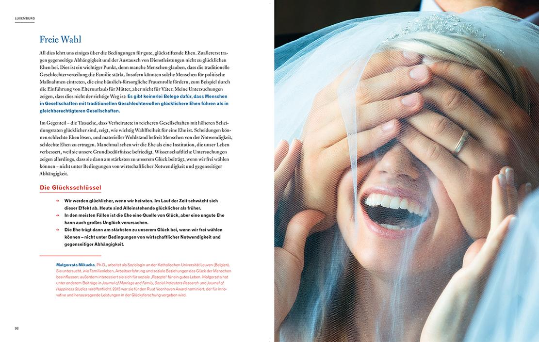Beispielinhalt (Bild) Glück. The New World Book of Happiness