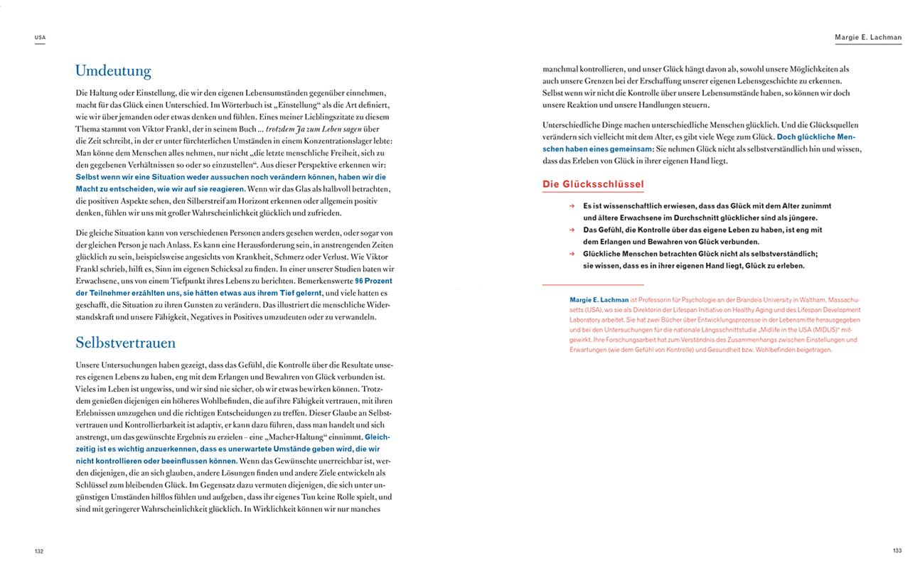 Beispielinhalt (Bild) Glück. The New World Book of Happiness