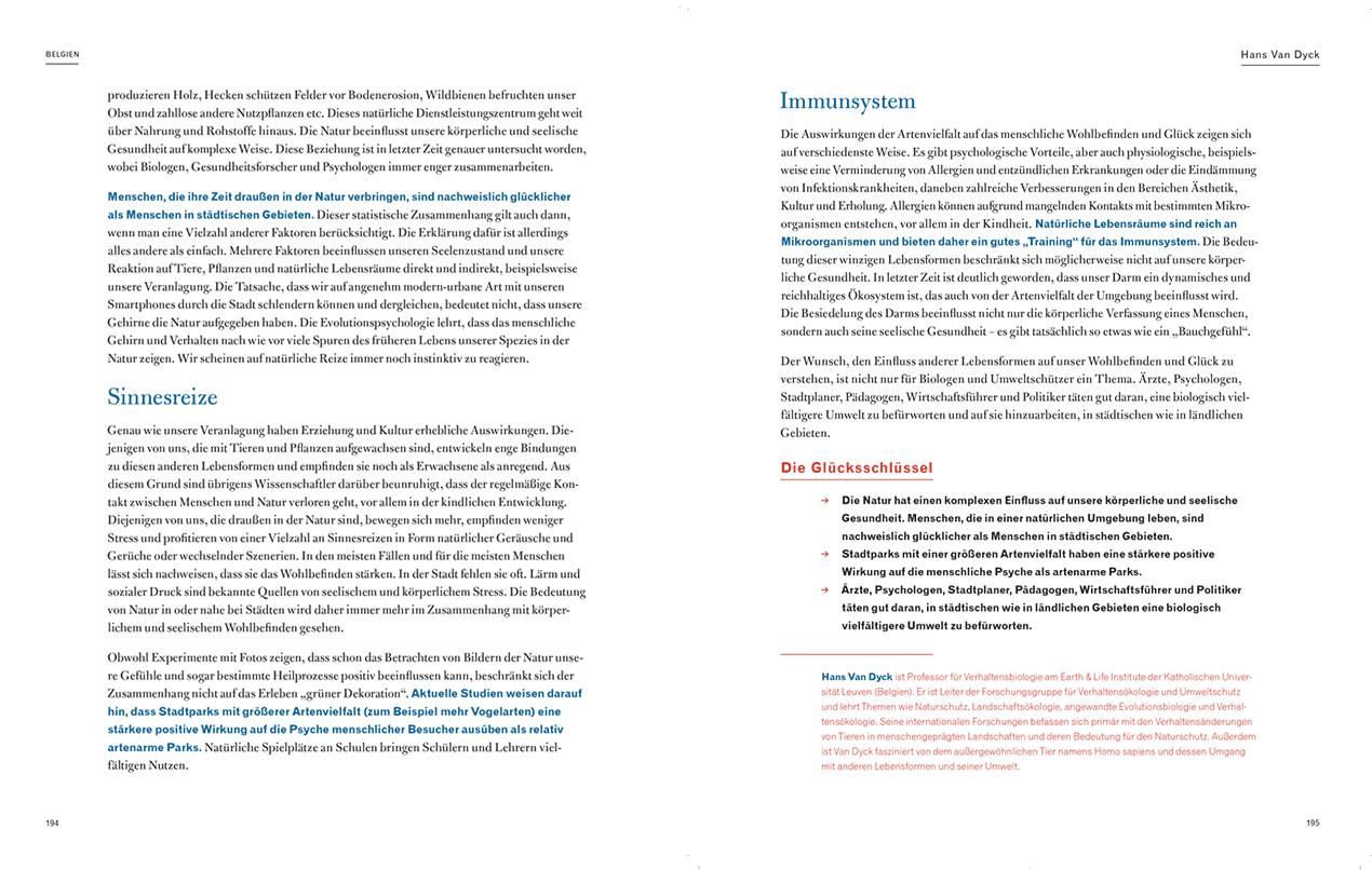 Beispielinhalt (Bild) Glück. The New World Book of Happiness