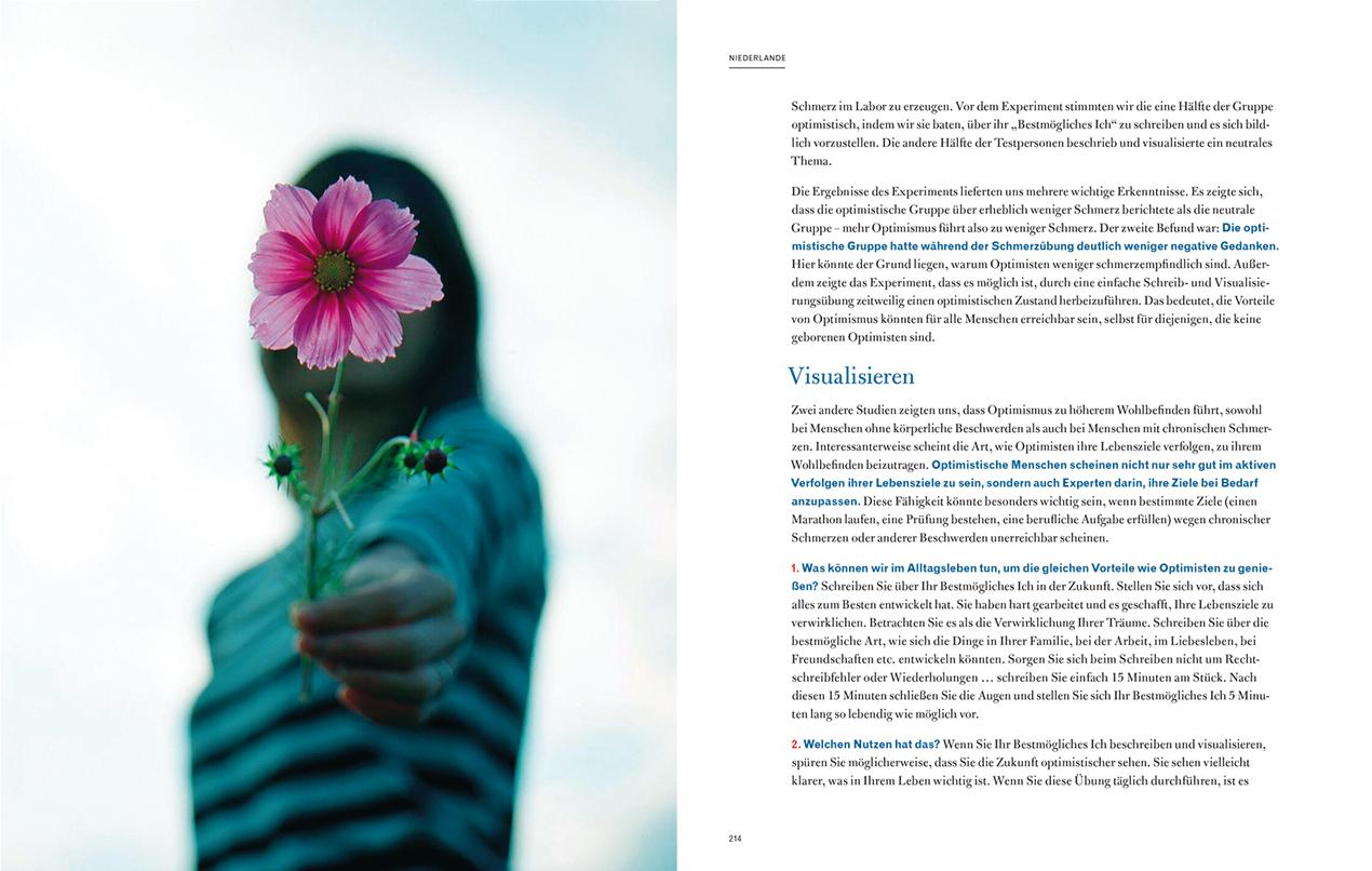 Beispielinhalt (Bild) Glück. The New World Book of Happiness