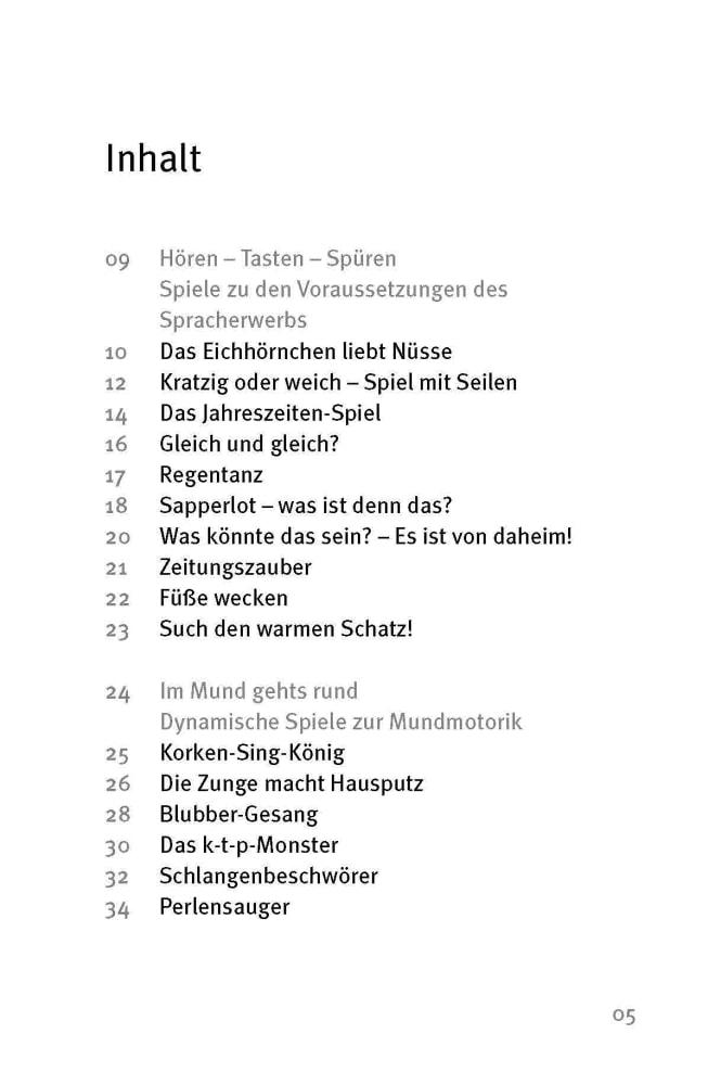 Beispielinhalt (Bild) Die 50 besten Spiele zur alltagsintegrierten Sprachbildung
