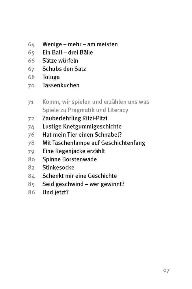 Beispielinhalt (Bild) Die 50 besten Spiele zur alltagsintegrierten Sprachbildung