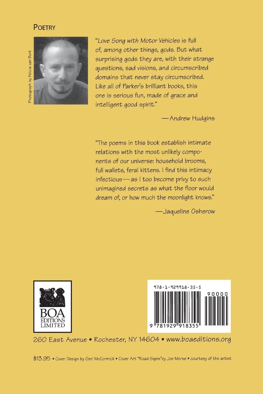 Rückseitencover Love Song with Motor Vehicles