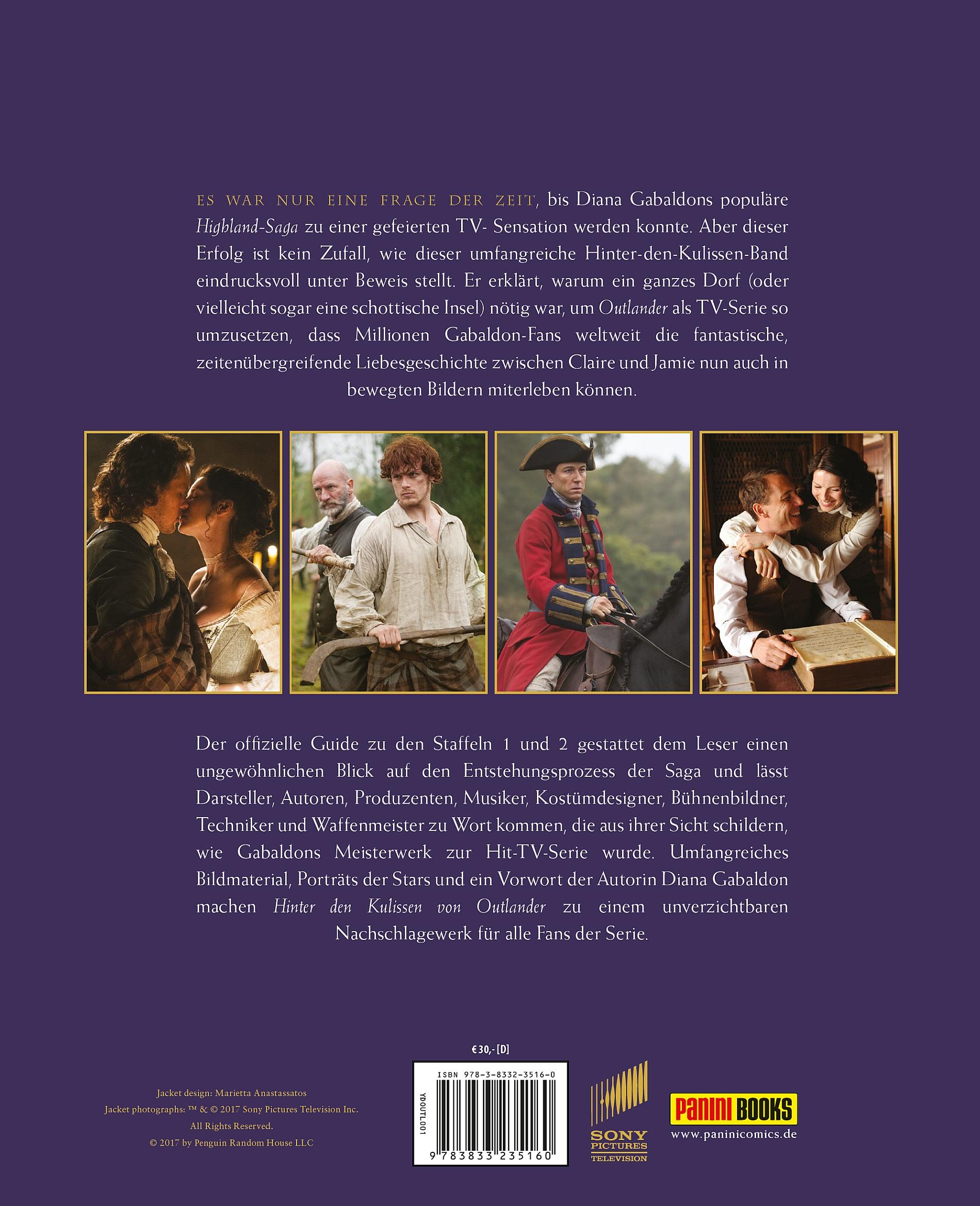 Rückseitencover Hinter den Kulissen von Outlander: Die TV-Serie