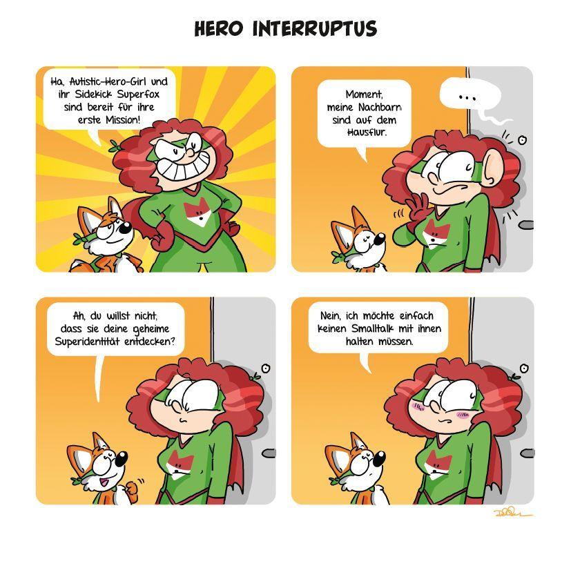 Beispielinhalt (Bild) Die Abenteuer von Autistic Hero-Girl