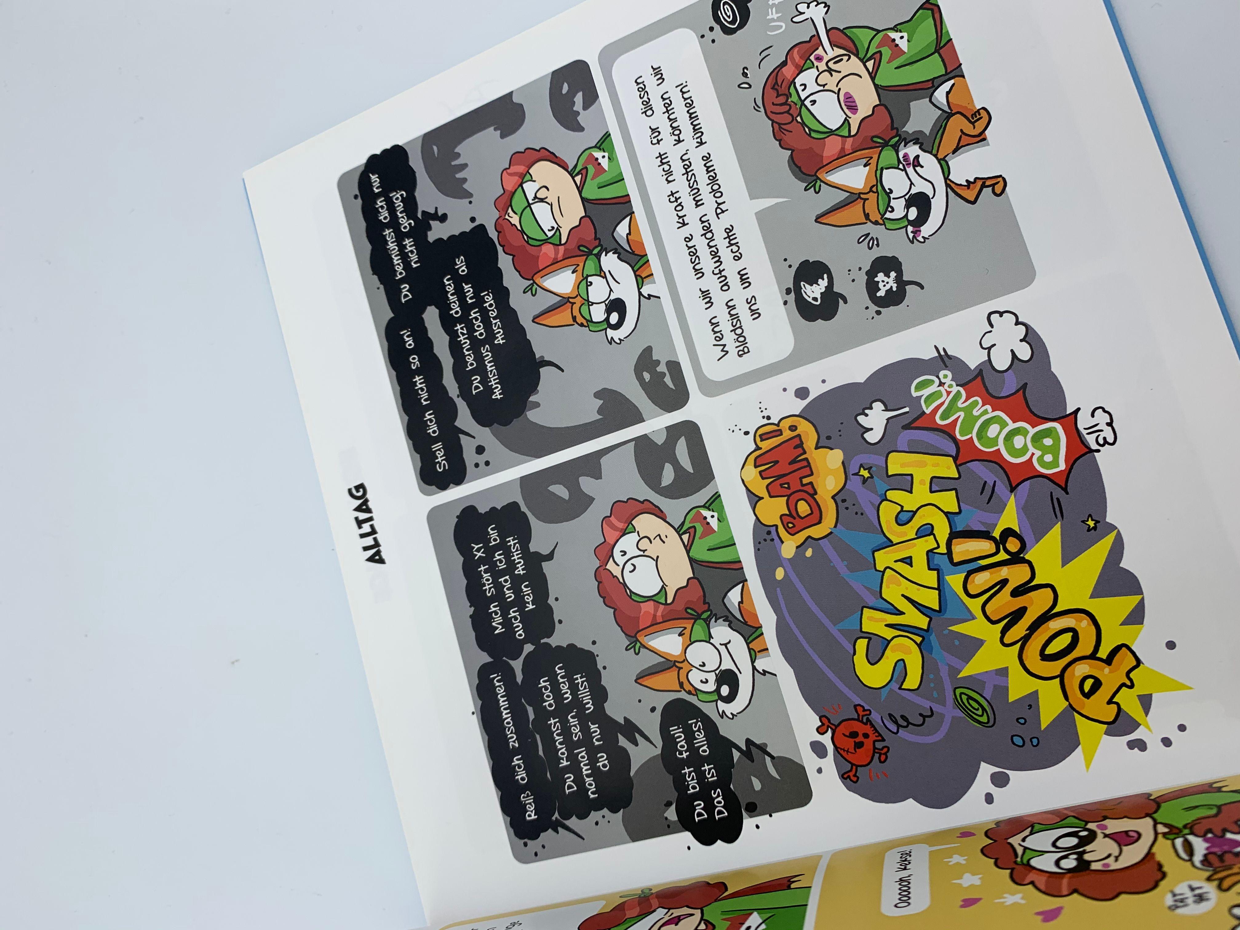 Beispielinhalt (Bild) Die Abenteuer von Autistic Hero-Girl