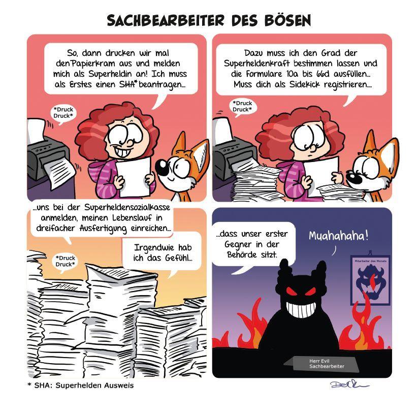 Beispielinhalt (Bild) Die Abenteuer von Autistic Hero-Girl