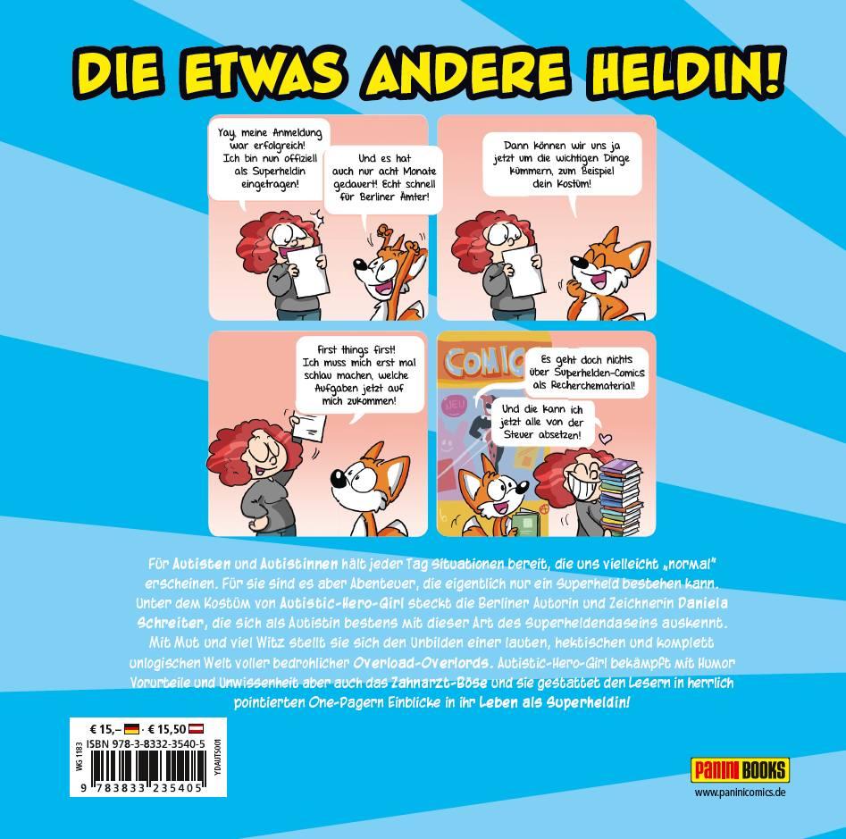 Rückseitencover Die Abenteuer von Autistic Hero-Girl
