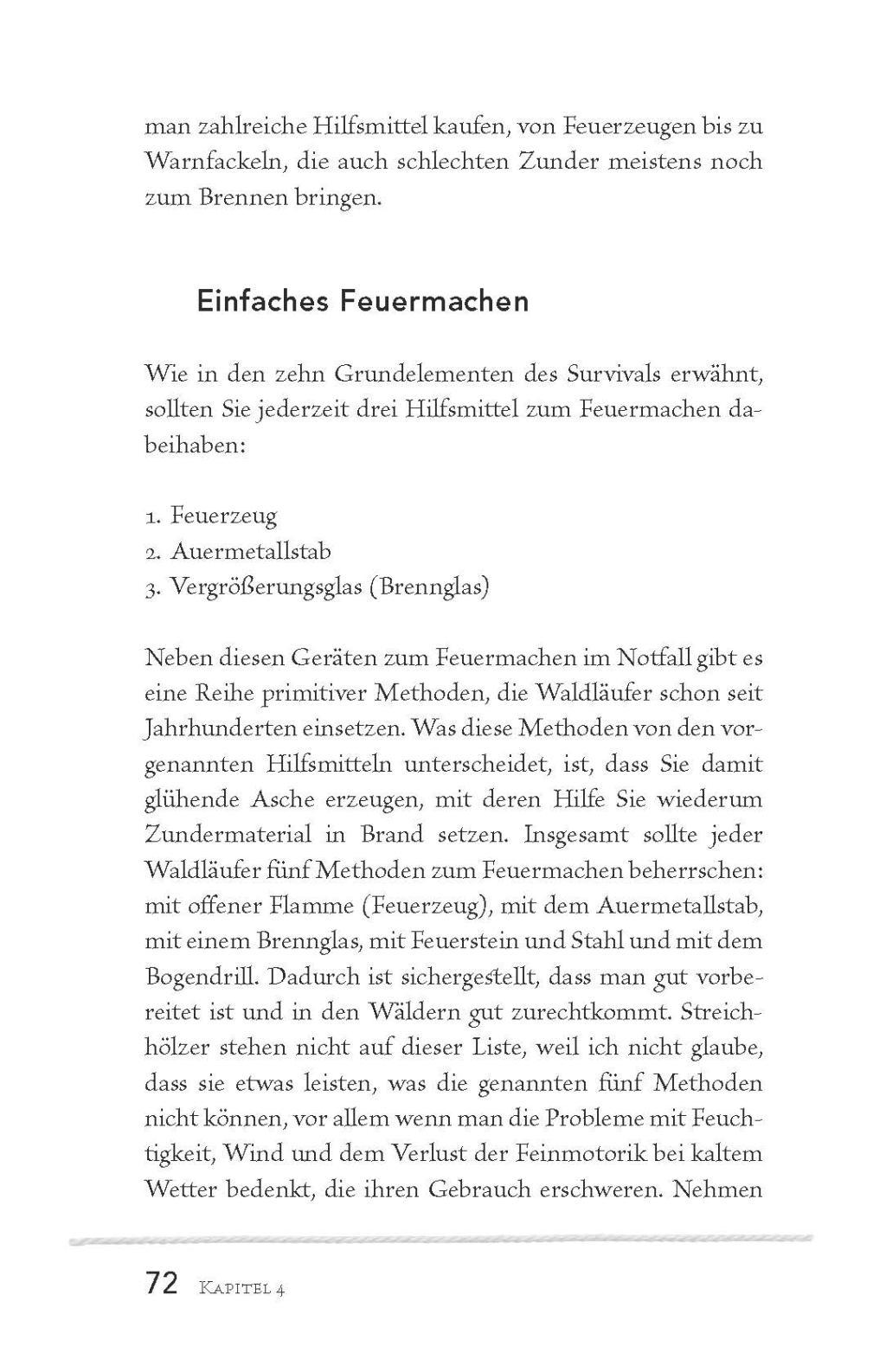 Beispielinhalt (Bild) Advanced Bushcraft - Überleben in der Wildnis