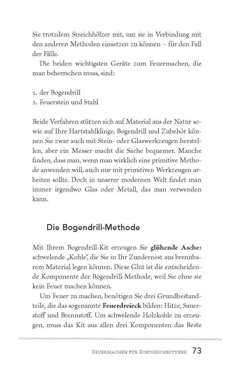 Beispielinhalt (Bild) Advanced Bushcraft - Überleben in der Wildnis